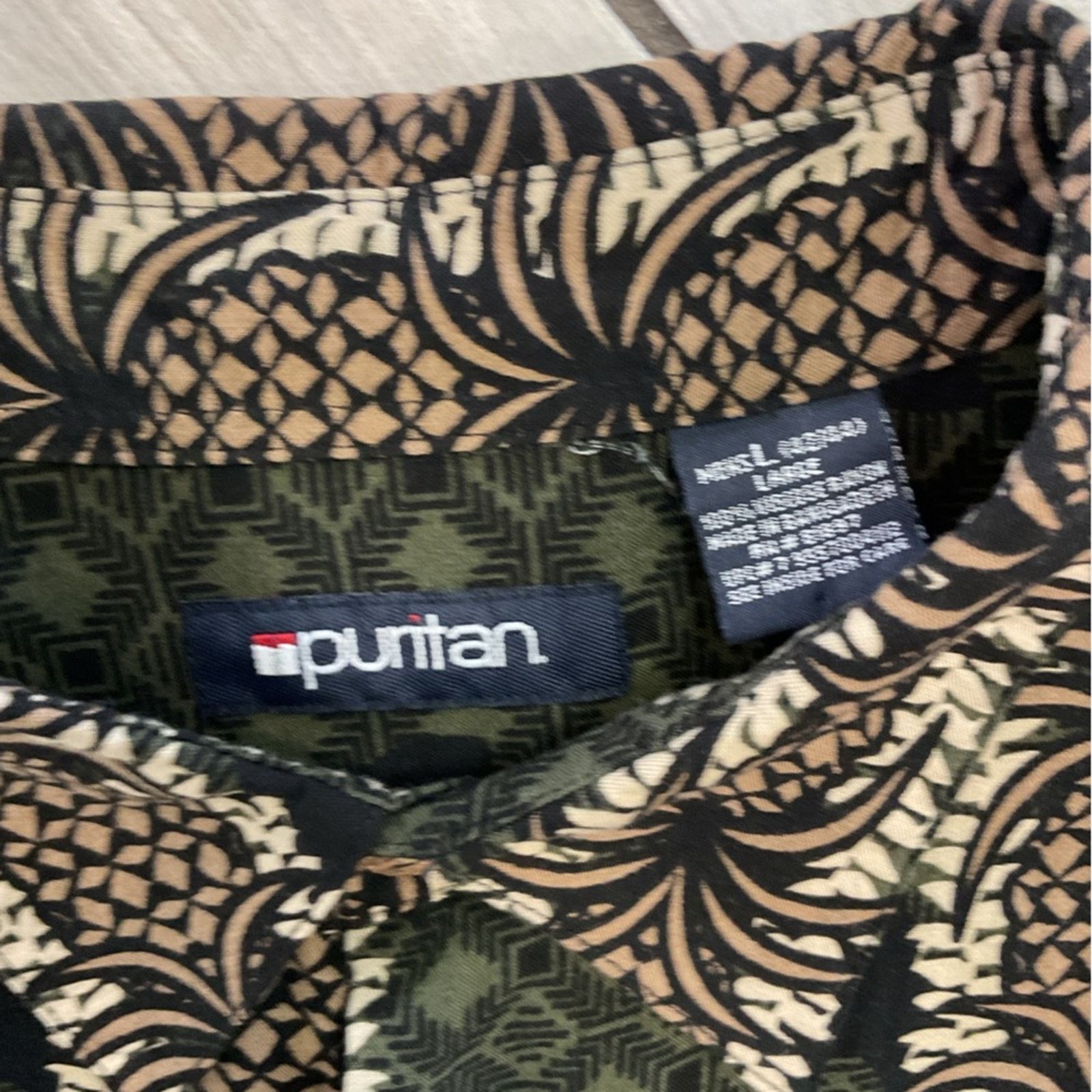Puritan Puritan Hawaiian Pineapple Button Up Size US L / EU 52-54 / 3 - 3 Thumbnail