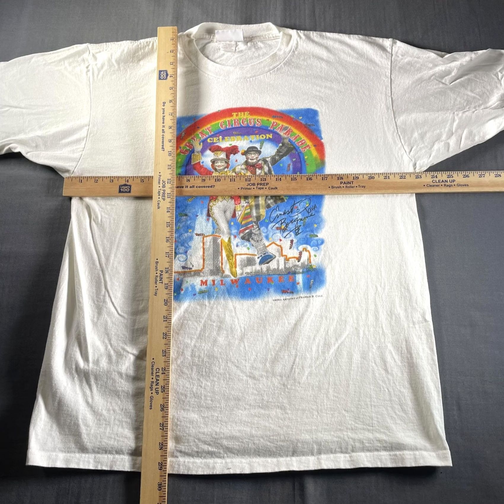 Vintage Great Circus Parade Milwaukee Shirt Mens XL Graphic Summerfest Signed 2014 Size US XL / EU 56 / 4 - 7 Thumbnail