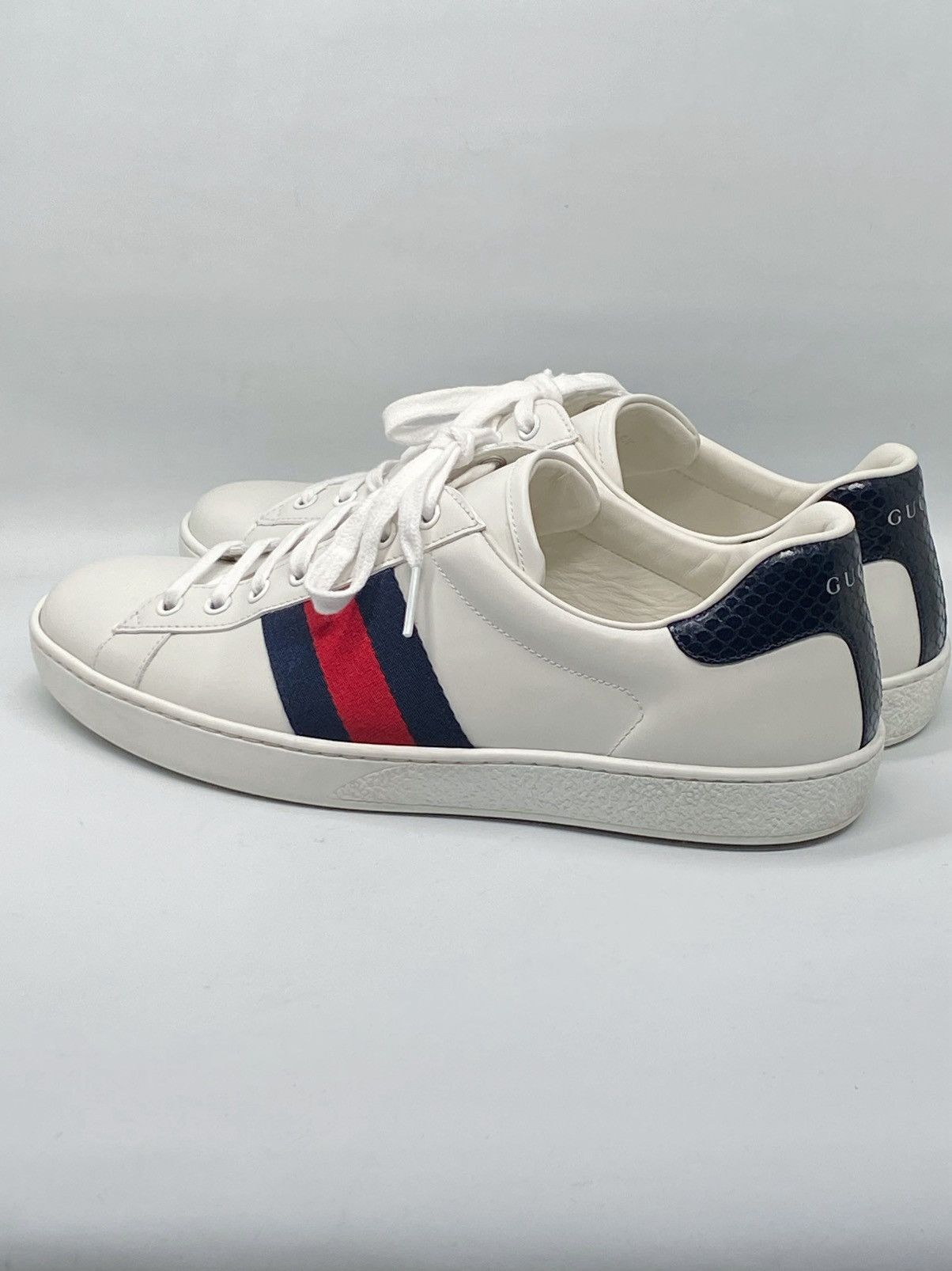 Gucci Gucci New Ace Leather Sneakers size 8.5/us size 9.5 Size US 9.5 / EU 42-43 - 5 Thumbnail