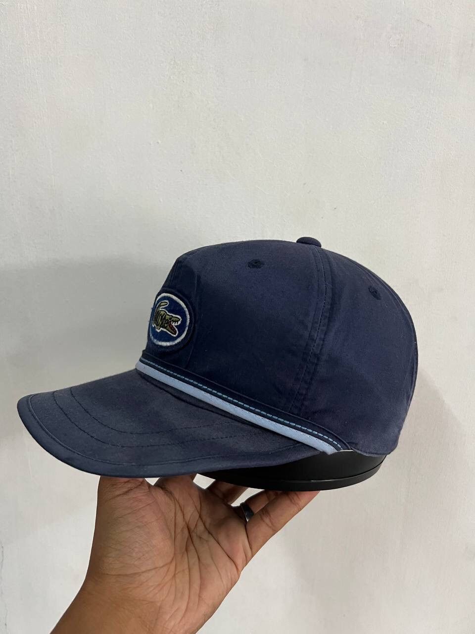 Japanese Brand Vintage Lacoste Indigo Hat Size ONE SIZE - 3 Thumbnail
