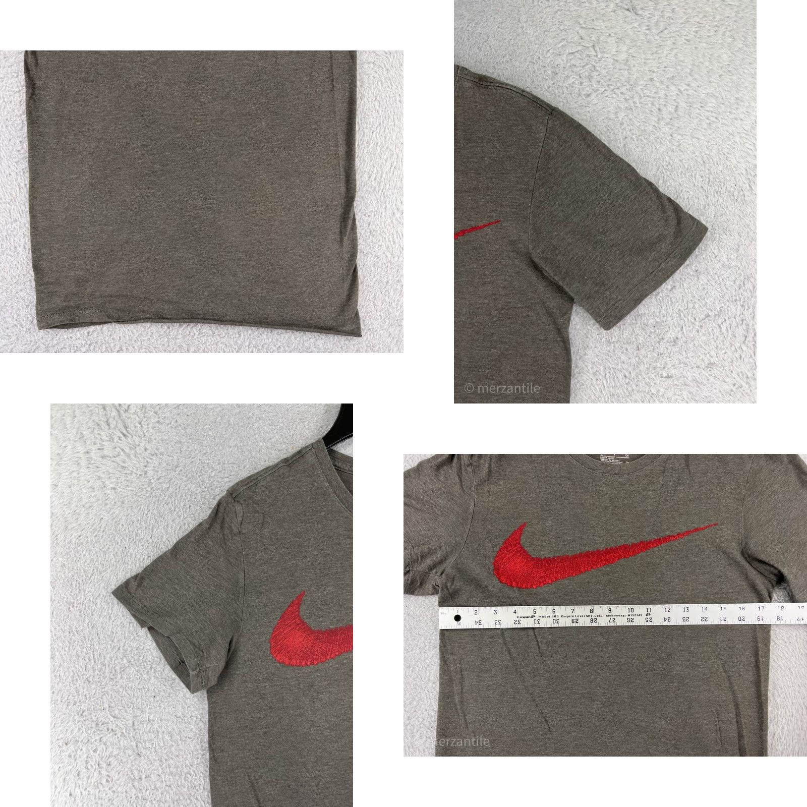 Nike Nike Mens Shirt Gray S Short Sleeve Crew Neck T-Shirt Logo Athletic Sports 90s Outdoor Retro Nike Dri-FIT Boys Mens Size US S / EU 44-46 / 1 - 8 Thumbnail
