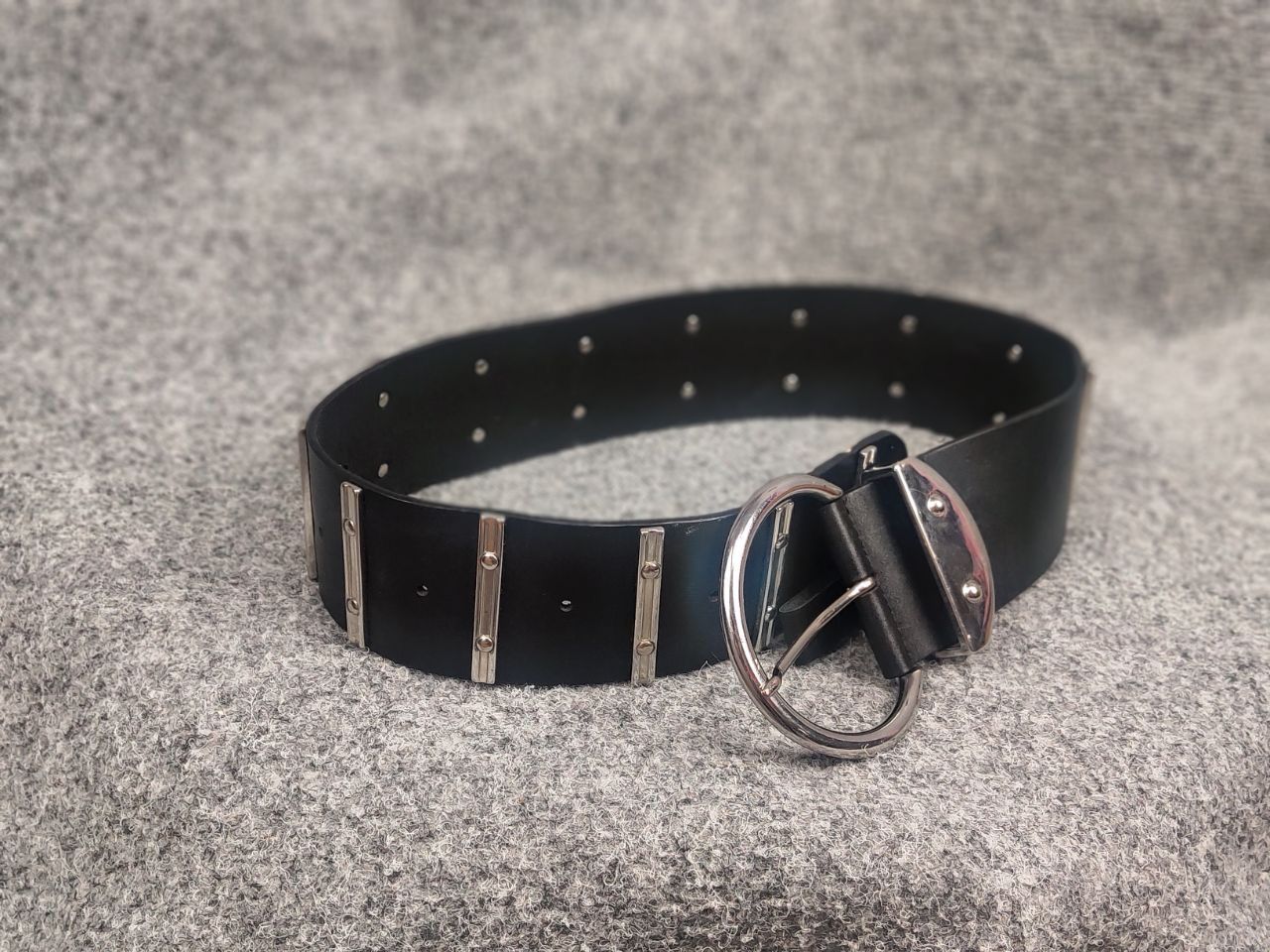 The Kooples The Kooples Design voluminous leather belt with metal logos Size ONE SIZE - 3 Thumbnail