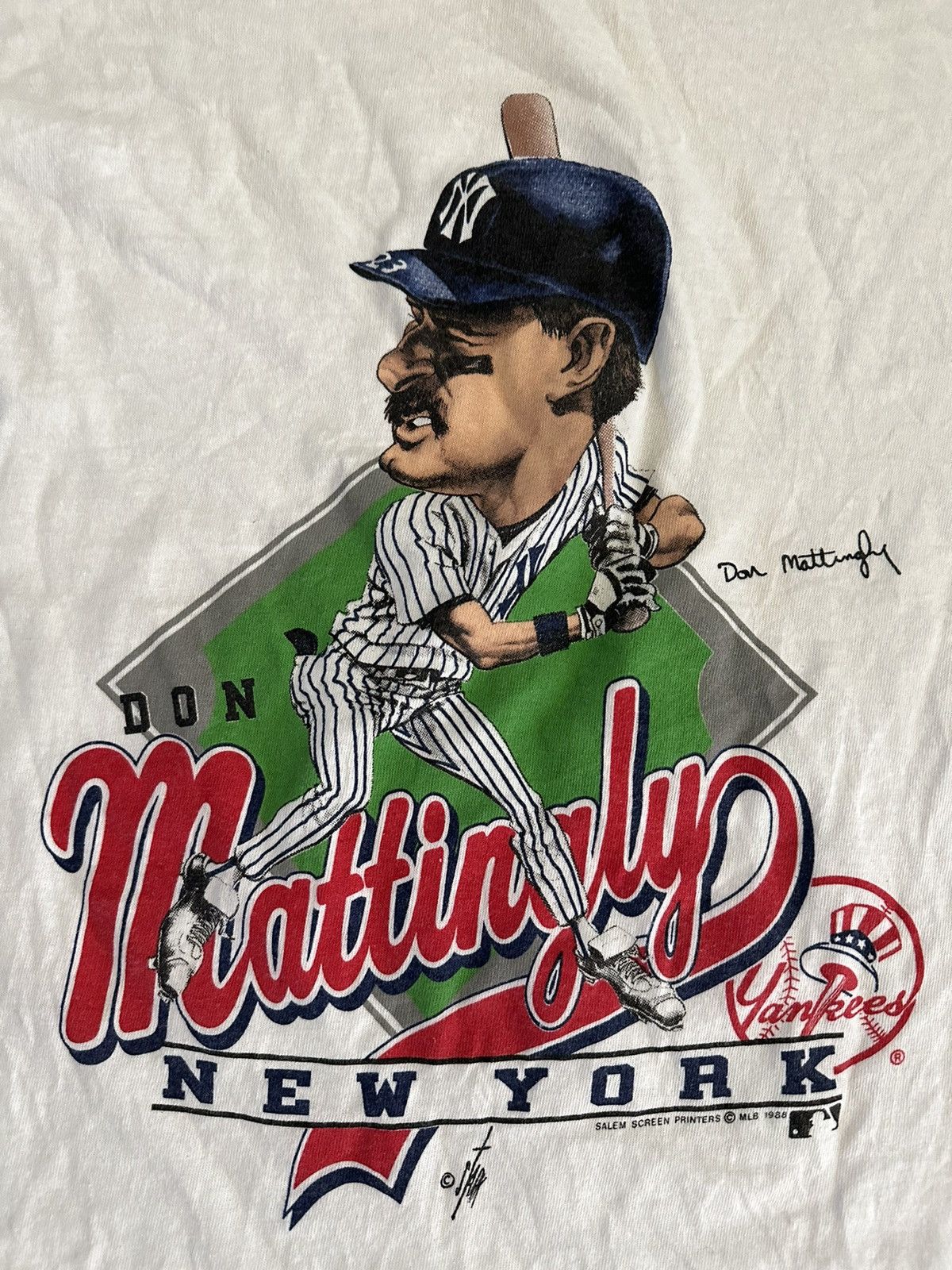 Apparel Don Mattingly T Shirt Vintage MLB (Nutmeg) New York