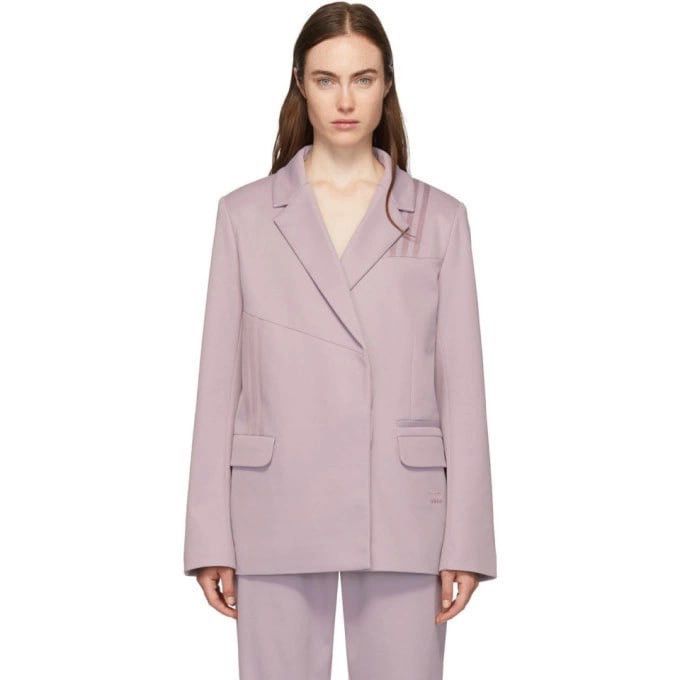 Adidas Adidas Danielle Cathari lavender asymmetric Blazer jacket Size XS / US 0-2 / IT 36-38 - 4 Thumbnail