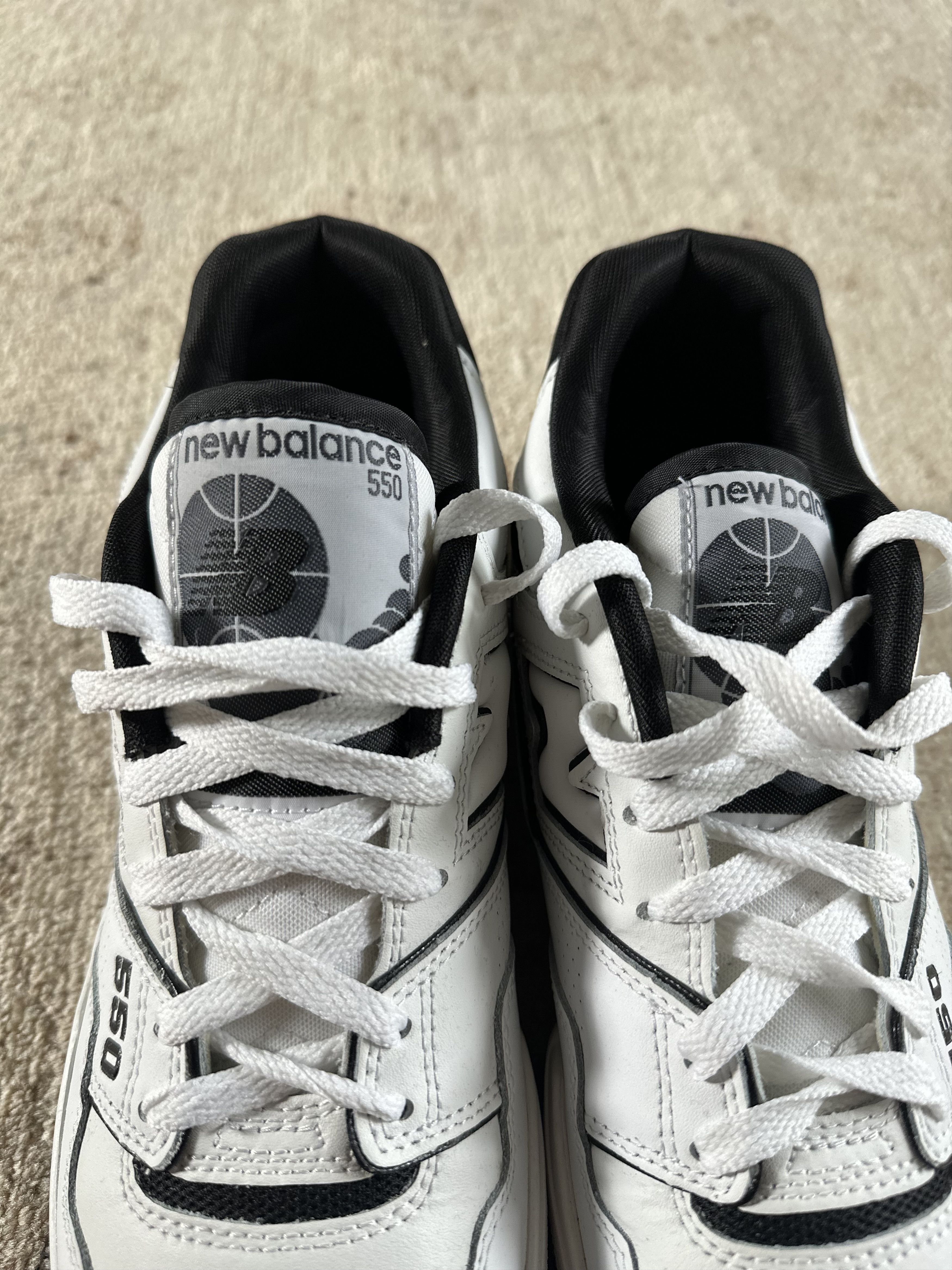 New Balance New Balance 550 White/Black Size US 10 / EU 43 - 7 Thumbnail
