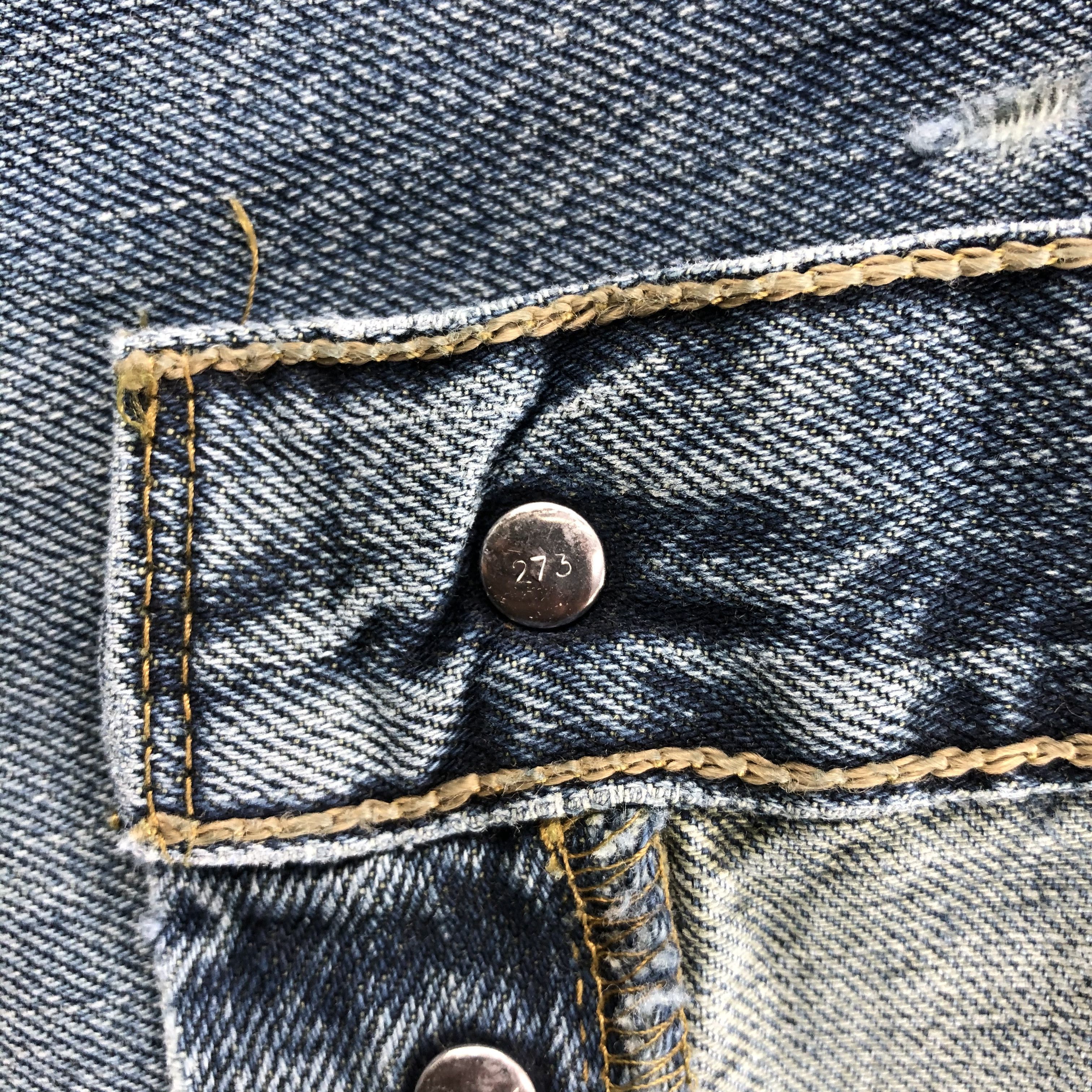 Levi's × Vintage Vintage 90s Blue Wash Levis 501 Jeans-JM2515 Size US 34 / EU 50 - 12 Thumbnail