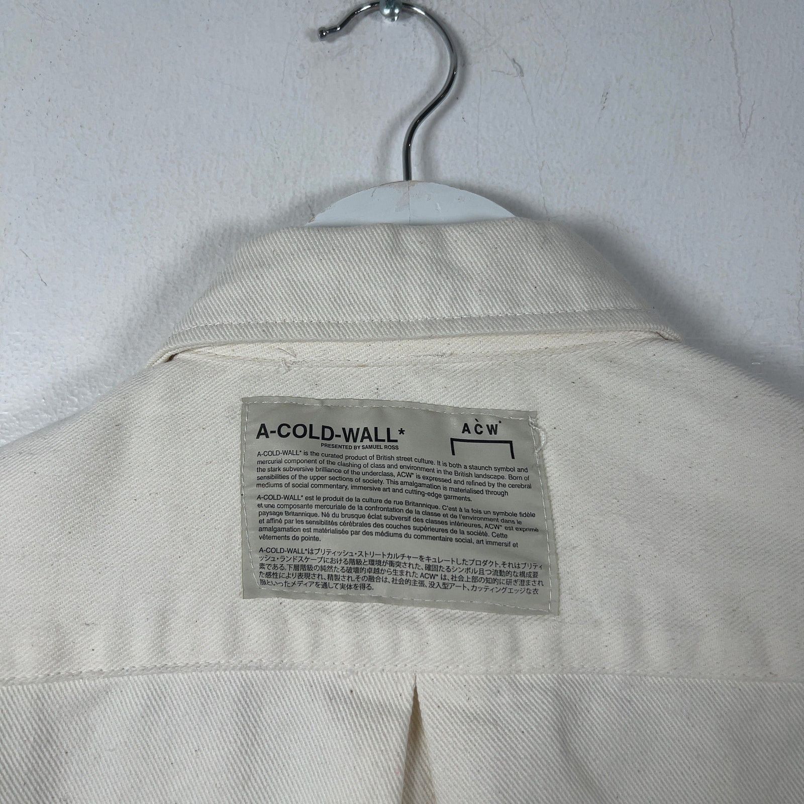 A-COLD-WALL* A-Cold-Wall Canvas Button-Up Shirt Size US XXL / EU 58 / 5 - 5 Thumbnail