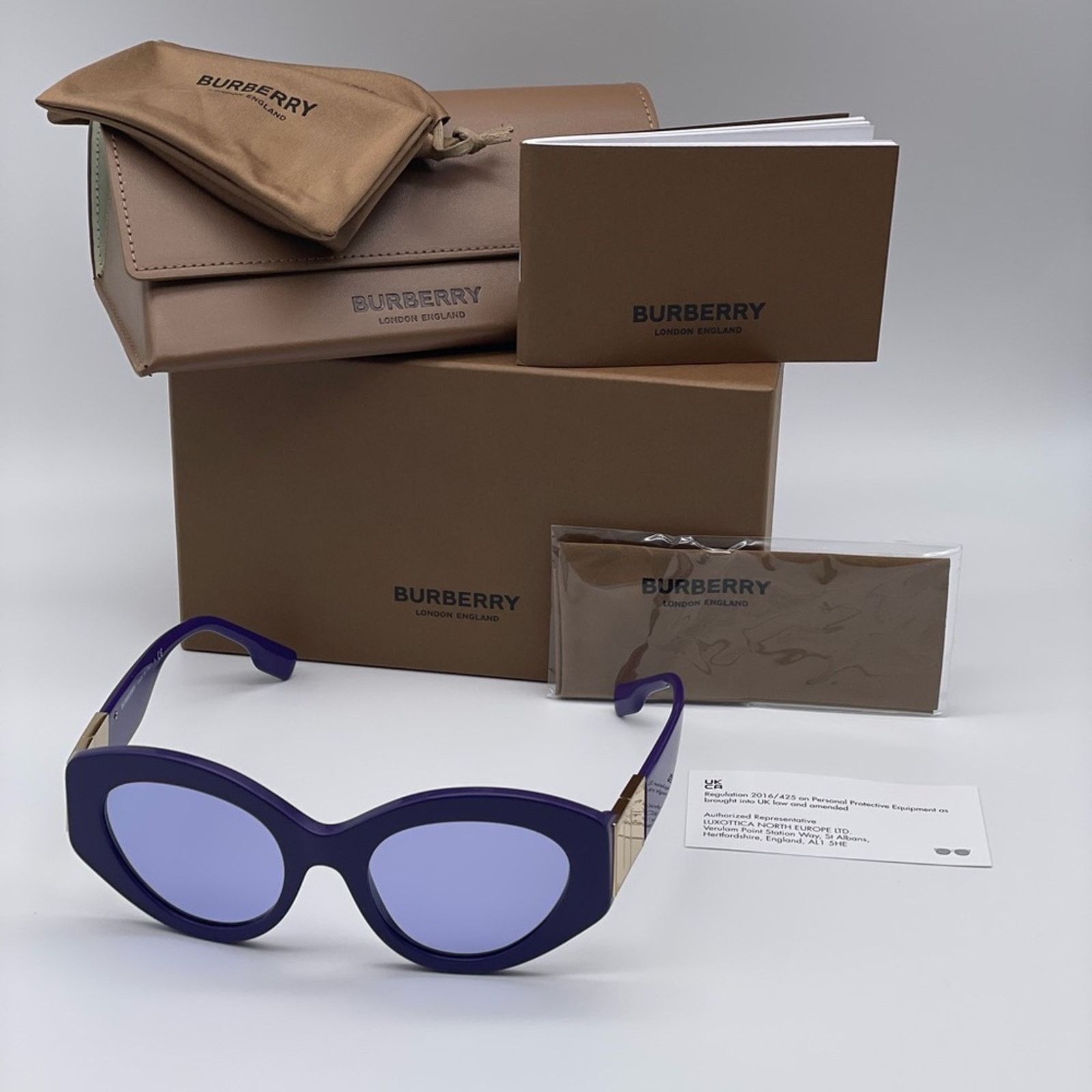 Burberry NEW BURBERRY SOPHIA BE4361 39891A Violet Women Sunglasses Size ONE SIZE - 11 Thumbnail