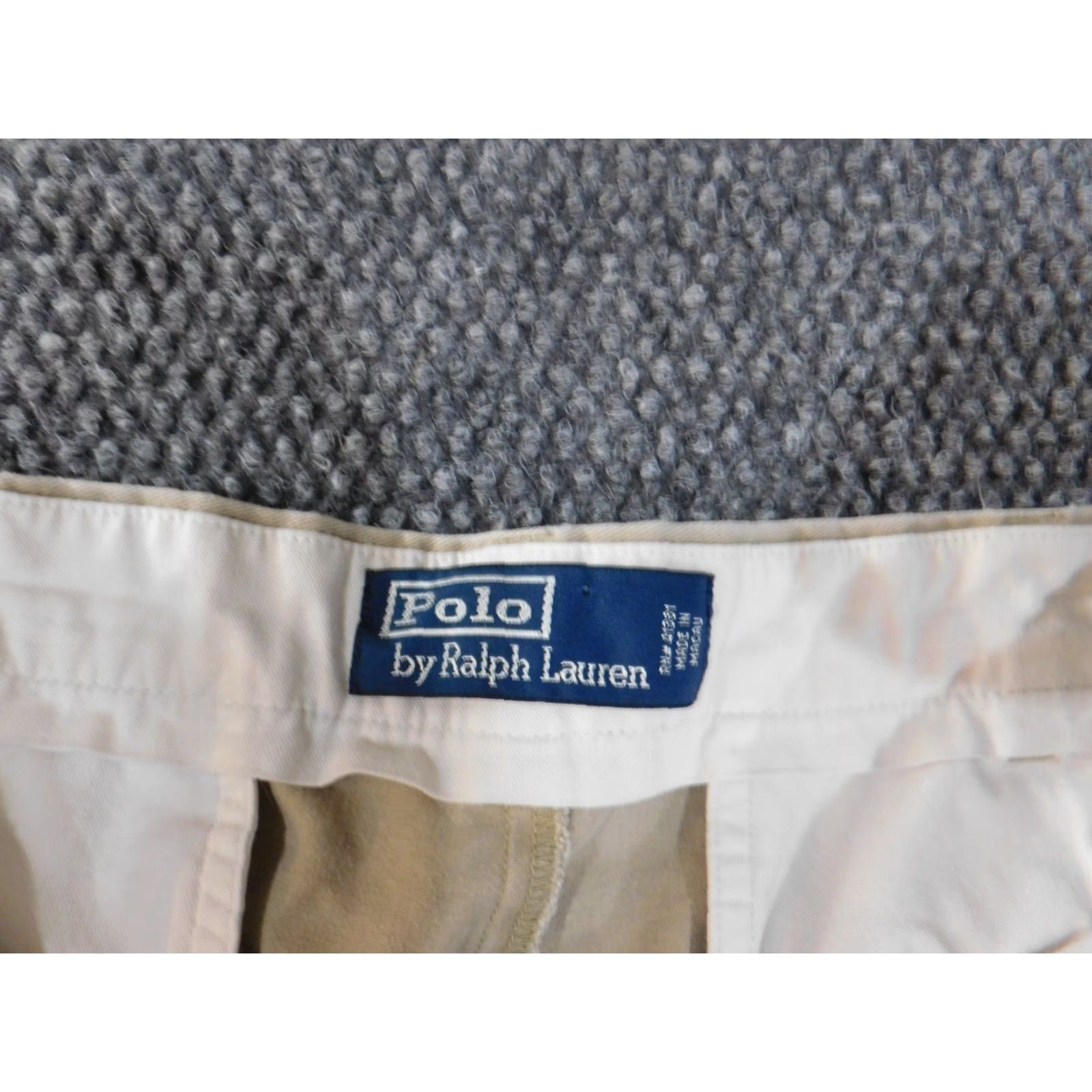 Polo Ralph Lauren Polo Ralph Lauren Pants Mens 35x32 Beige Straight Chino Classic Preppy Vintage No Size US S / EU 44-46 / 1 - 2 Thumbnail