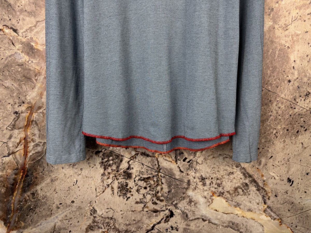 Parasuco Parasuco V-Neck Thermal Shirt Blue Red Y2K Long Sleeve Men’s Size US L / EU 52-54 / 3 - 4 Thumbnail