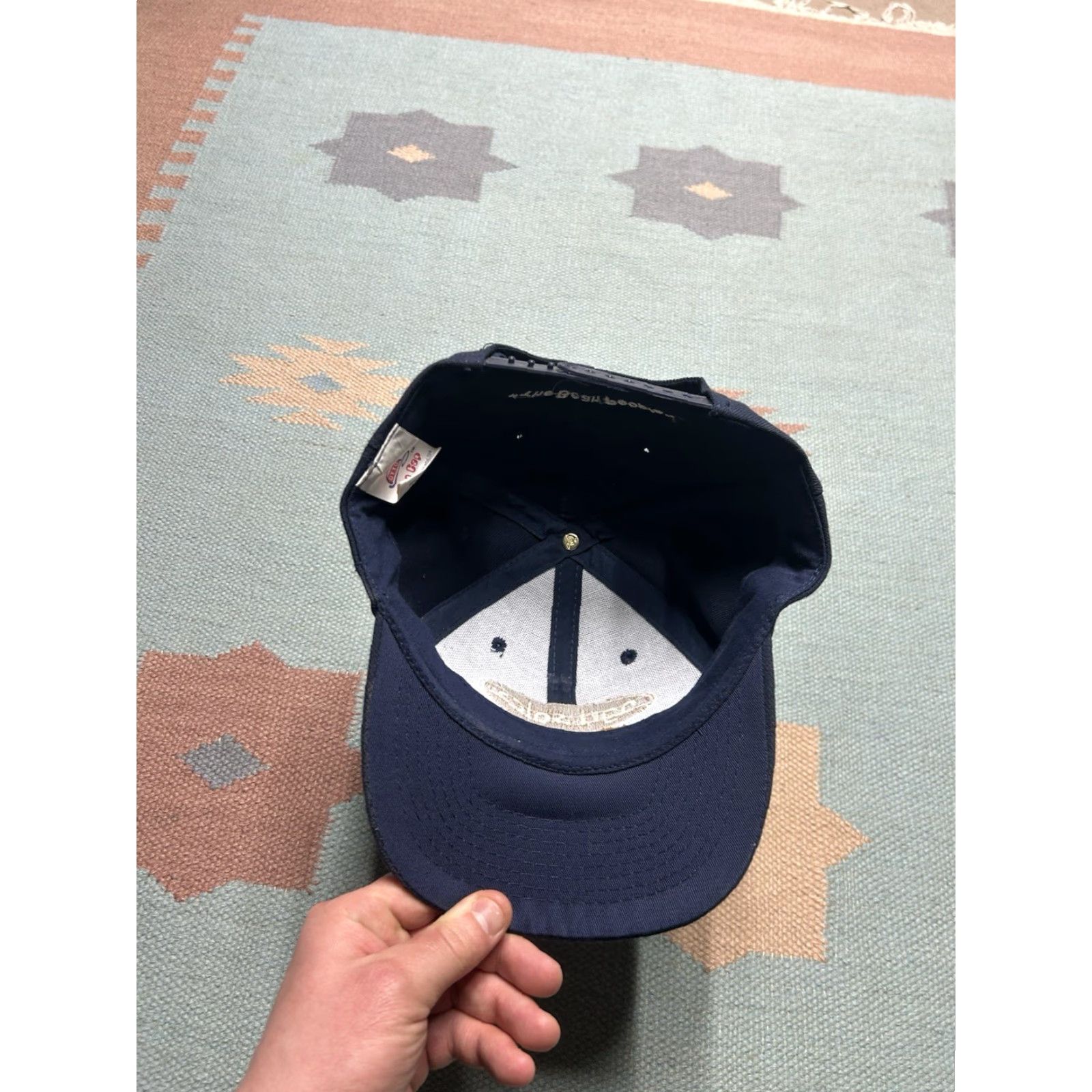 Vintage VINTAGE SnapBack Hat Cap Agri Sales Michigan Bean People Farm Blue Adjustable Mens Size ONE SIZE - 6 Thumbnail