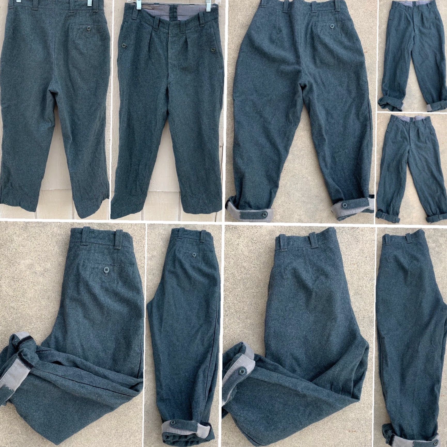 Vintage VINTAGE wool military pants button fly LU69 EX 40 70 (waist 30”) | Military | Pants | Adult | 30 | 100% Wool | Casual | Regular | United States | Mens Size US 30 / EU 46 - 2 Thumbnail