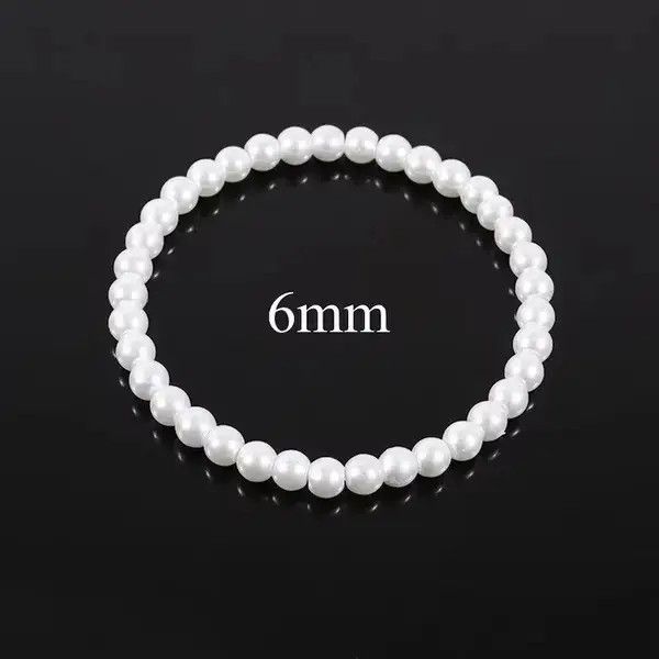 Other 6mm Elastic Pearls Bracelet Size ONE SIZE - 4 Thumbnail
