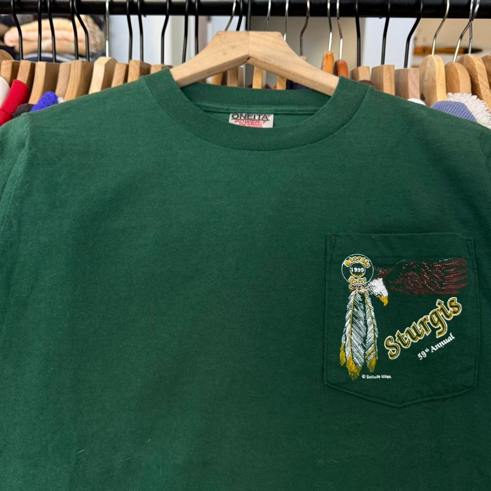 Other Vintage 1999 Sturgis Rally Single Stitch Pocket T-Shirt Size US S / EU 44-46 / 1 - 4 Thumbnail