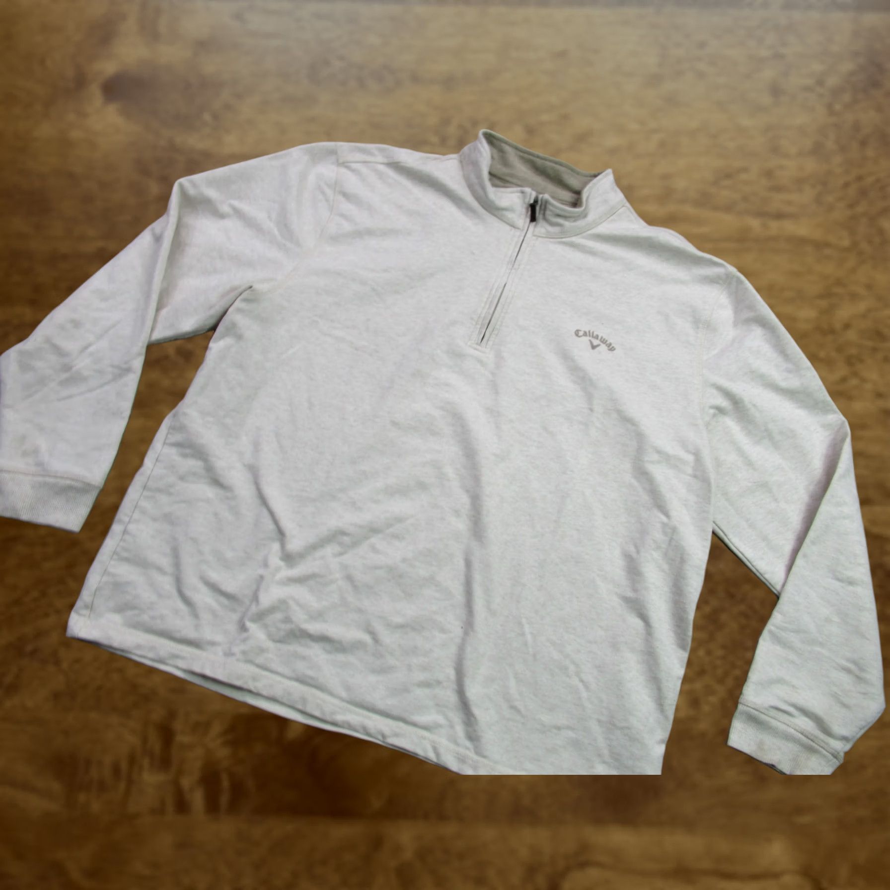 Callaway Callaway Sweater Mens XL Long Sleeve 1/4 Zip Neck Beige Golf Casual Pullover Size US XL / EU 56 / 4 - 1 Thumbnail