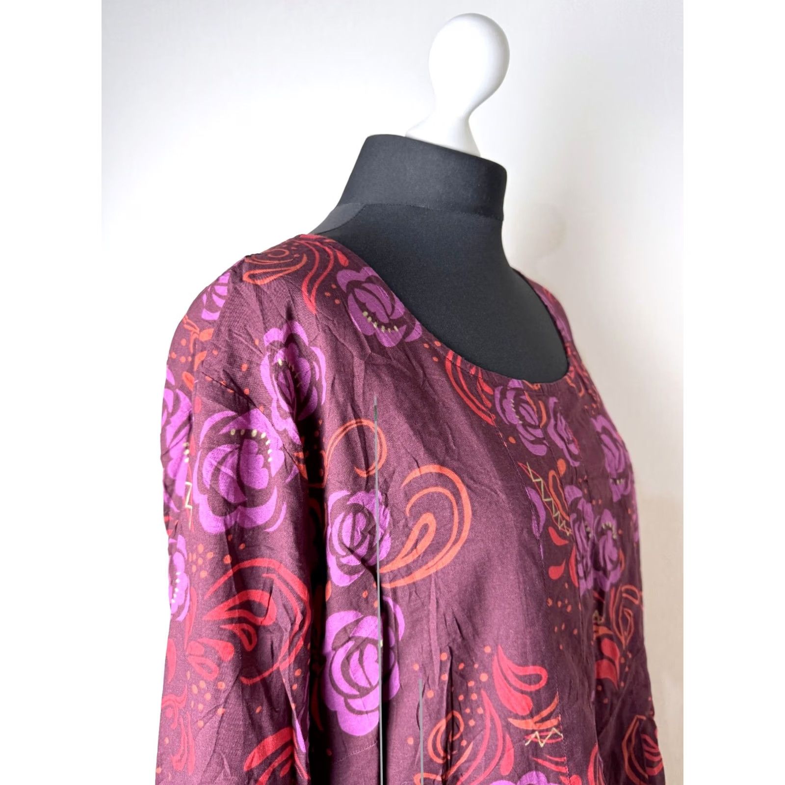 Vintage Gudrun Sjoden Blouse Tunic Shirt XL Womens Multicoloured Long Sleeve Size XL / US 12-14 / IT 48-50 - 4 Thumbnail