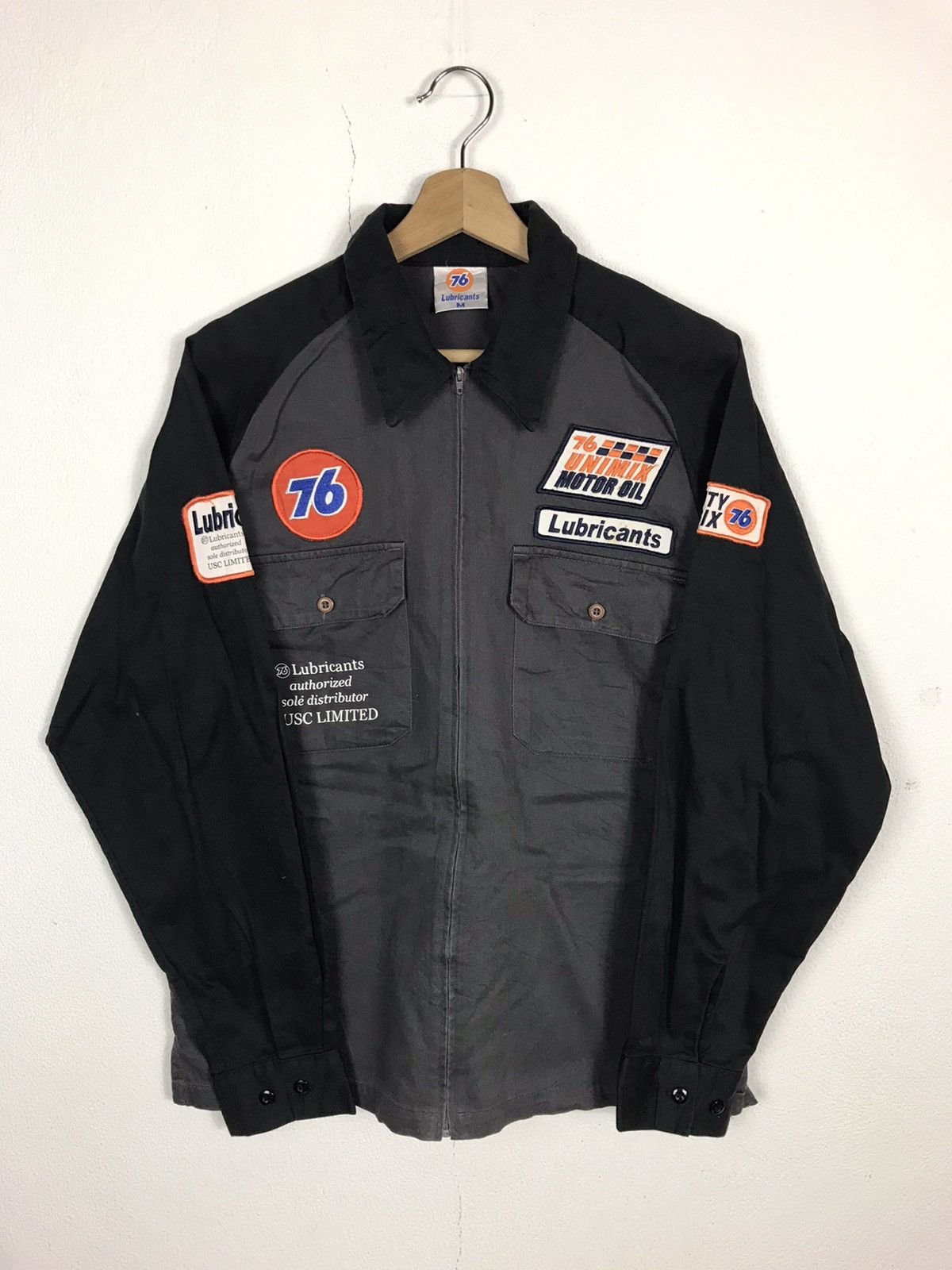 Japanese Brand × Vintage Vintage Required 76 Lubricants Zipper Long Sleeve Shirt Size US M / EU 48-50 / 2 - 1 Thumbnail