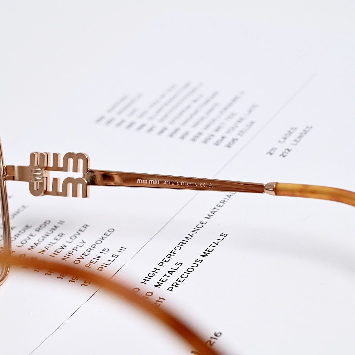 Miu Miu MIU MIU 0MU 51XV GLASSES Size ONE SIZE - 5 Thumbnail