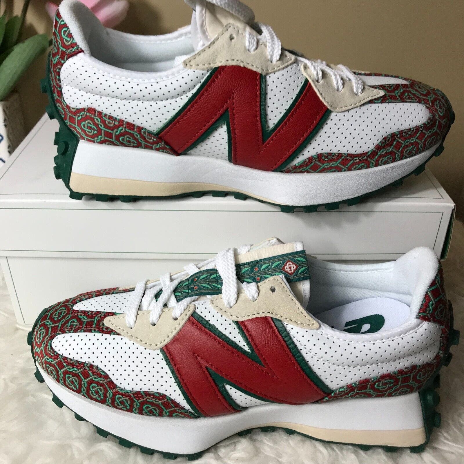 New Balance Casablanca 327 Red Monogram Men Sneaker MS327CAA