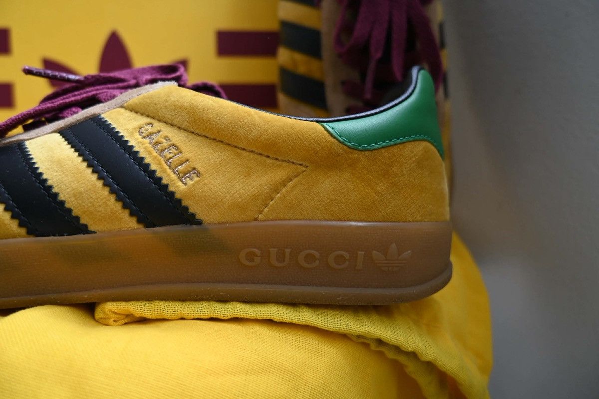 Adidas × Gucci Gucci x Adidas Softy velvet gazelle samba Size US 8 / EU 41 - 6 Thumbnail