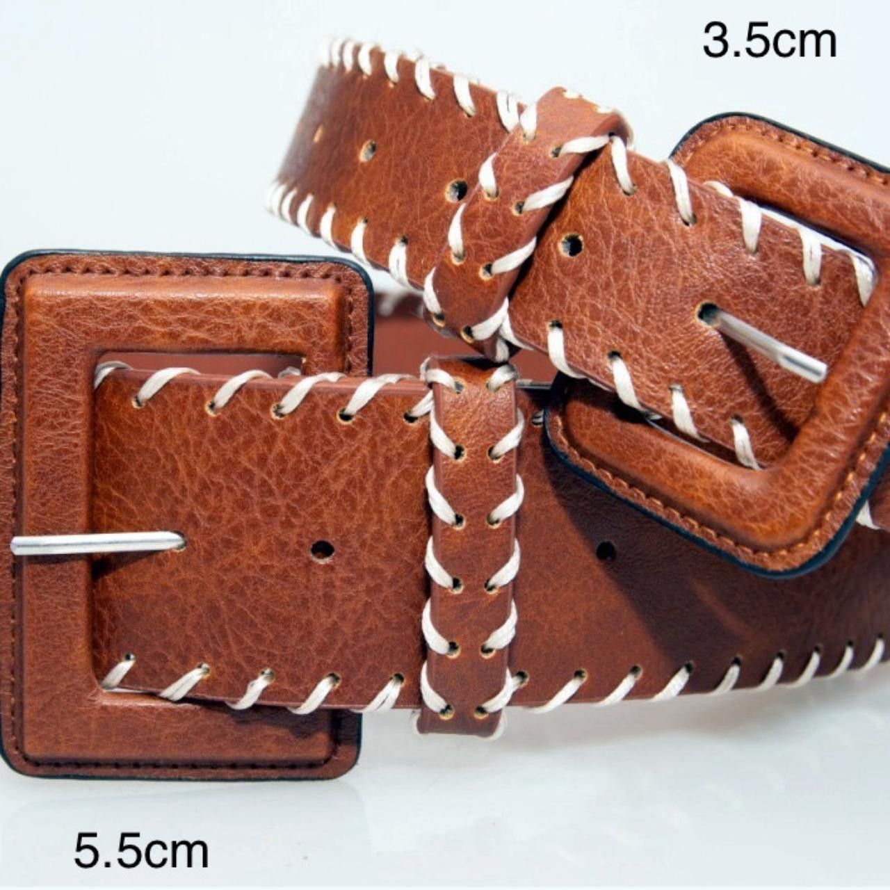 Other Rare Y2K Chunky Oversized Buckle Boho Belt OS Size ONE SIZE - 4 Thumbnail