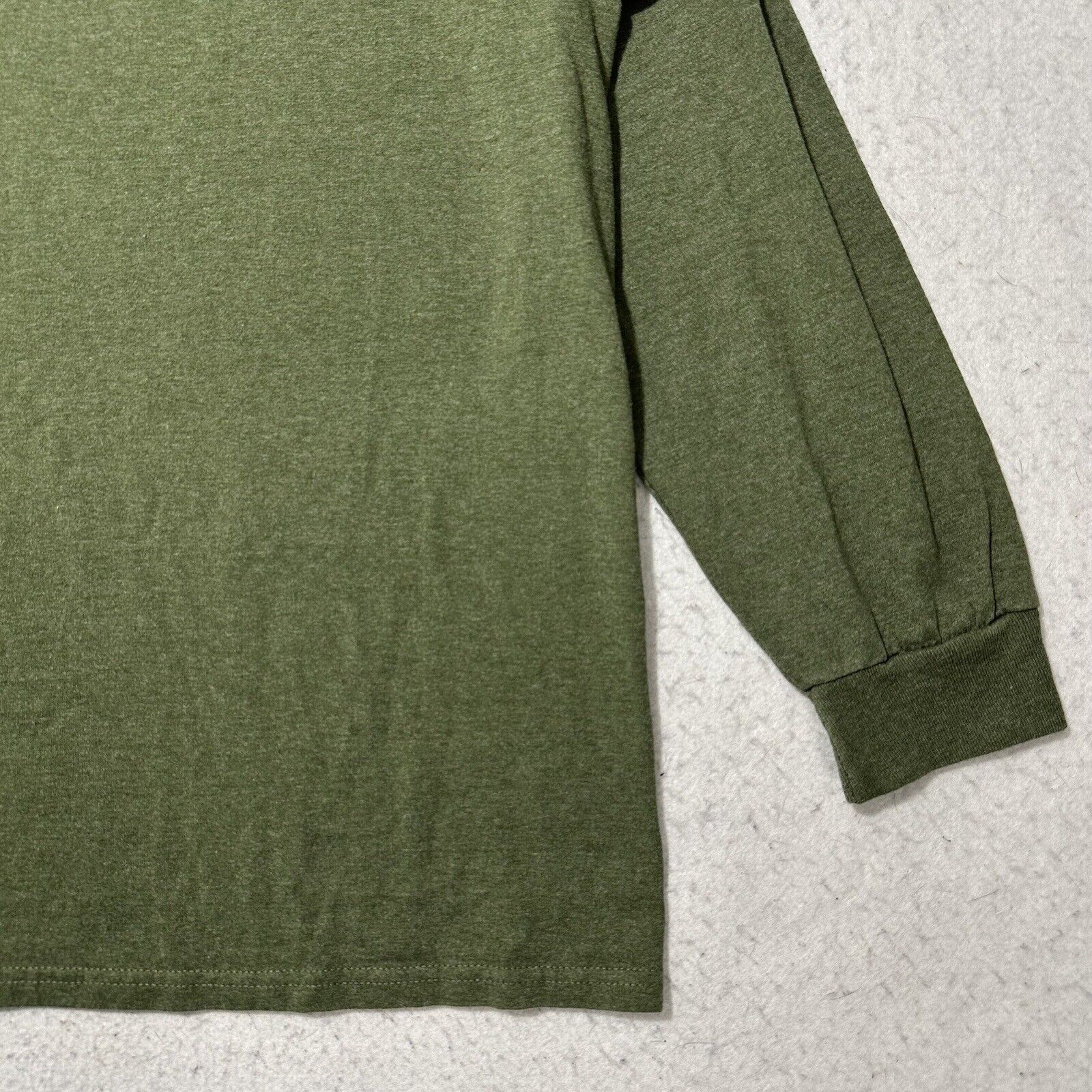 Fruit Of The Loom Fruit of the Loom XXL Olive Green Crewneck Pullover T Shirt Size US XXL / EU 58 / 5 - 5 Thumbnail