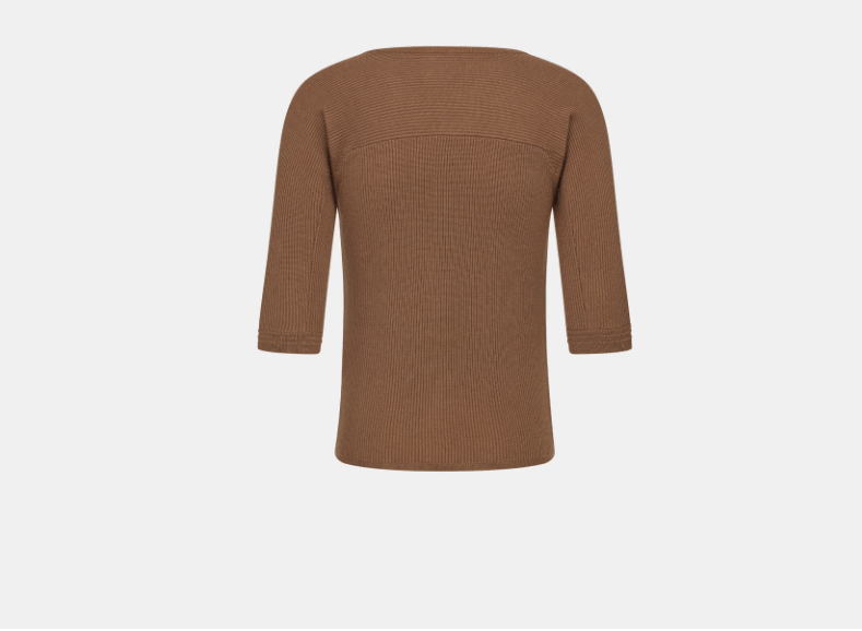 Dior o1w1db11225 443M61 Zipped Fitted Top in Brown Size US M / EU 48-50 / 2 - 2 Thumbnail