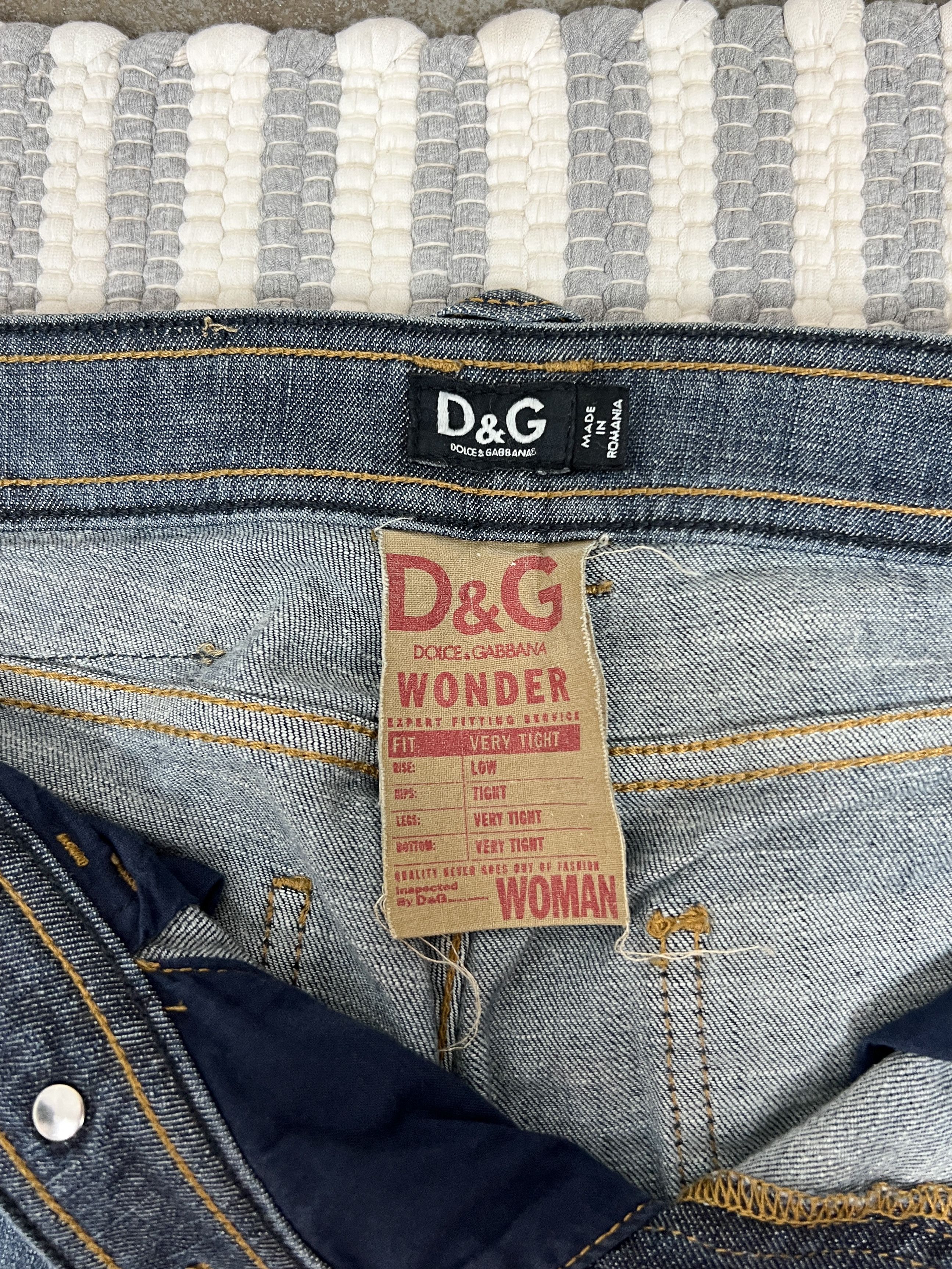 Dolce & Gabbana Vintage Dolce & Gabbana D&G Blue Denim Jeans Pants Size 24" / US 00 / IT 34 - 7 Thumbnail