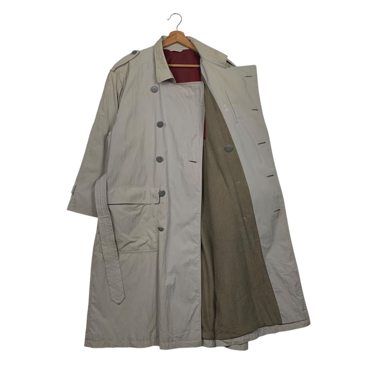 Japanese Brand Ambrosiano Milano Double Breasted Trench Coat Size US M / EU 48-50 / 2 - 10 Thumbnail