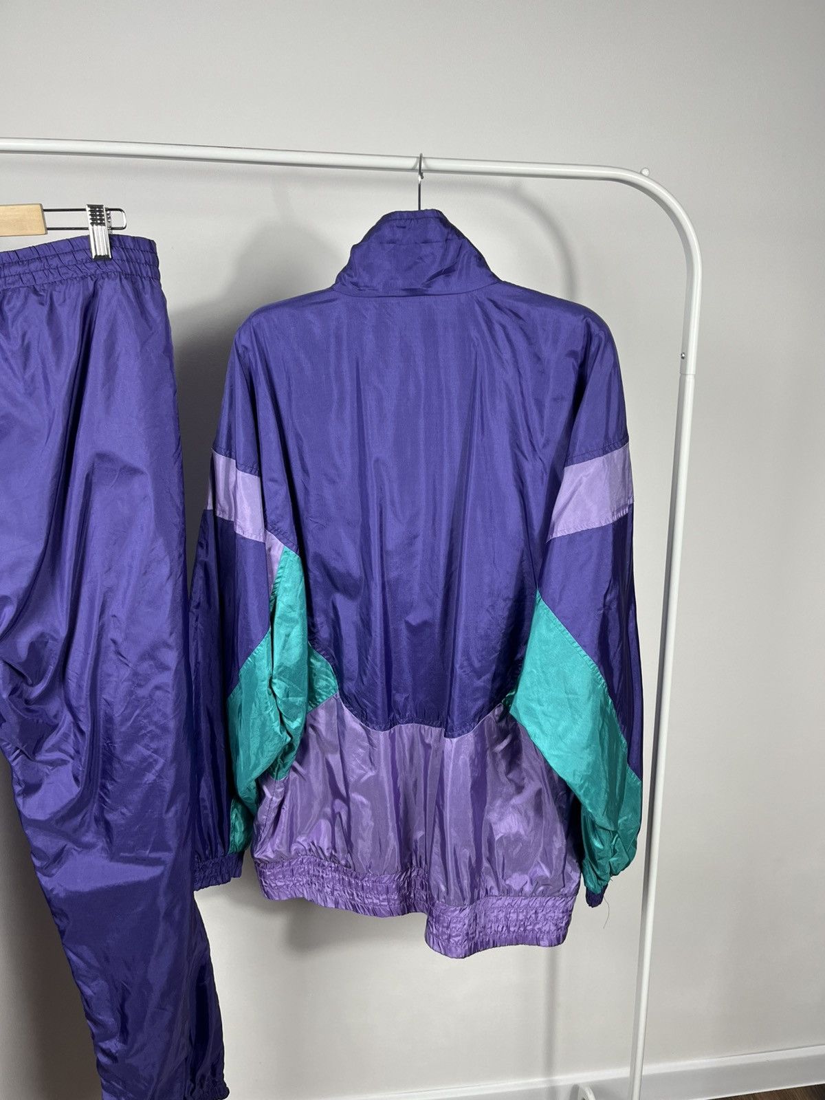 Adidas Vintage Adidas Purple Track Suit Windbreaker Jacket Pants Size US XL / EU 56 / 4 - 16 Thumbnail