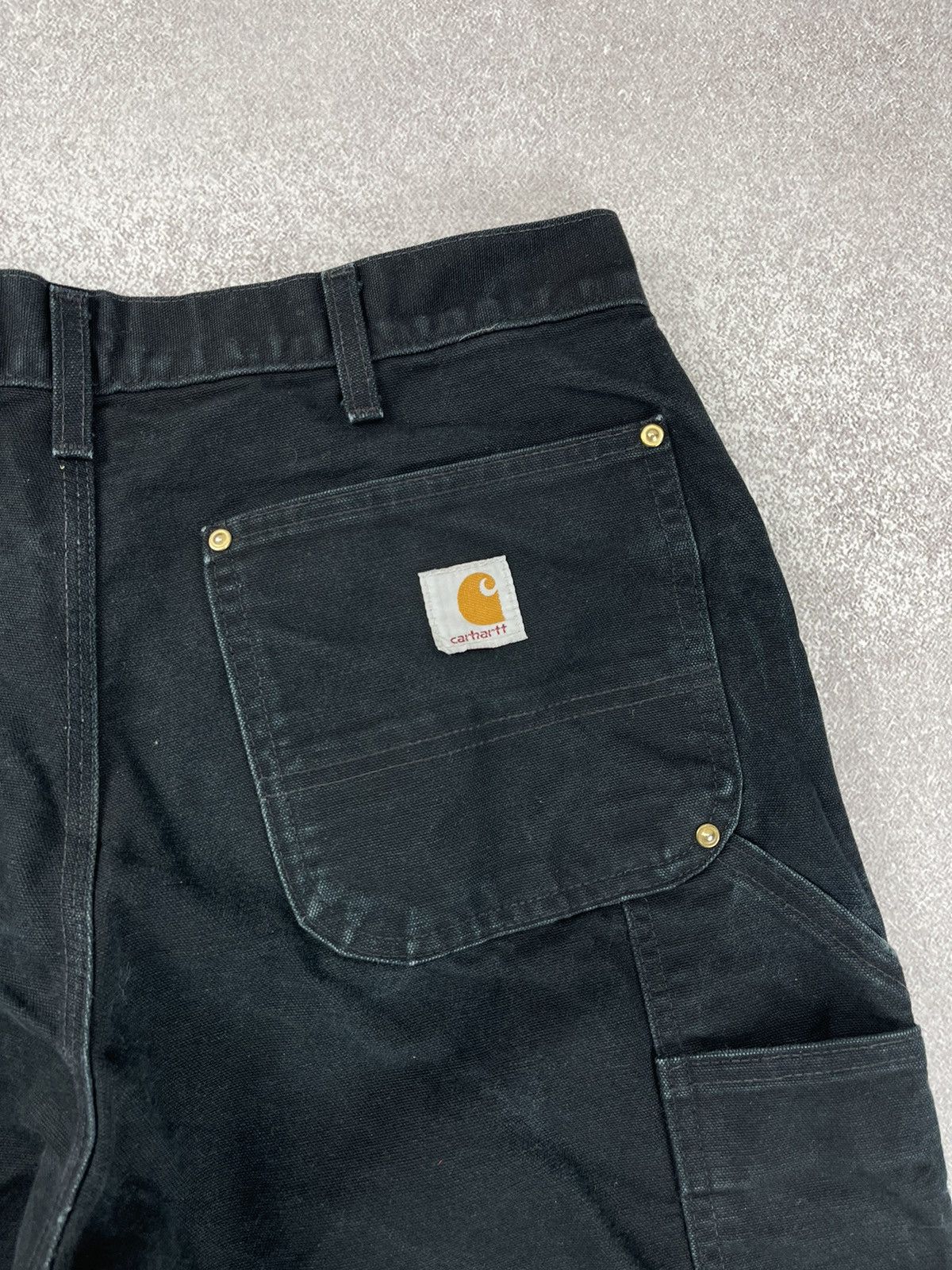 Carhartt × Vintage Vintage Carhartt B01 BLK Double Knee Distressed Pants Size US 32 / EU 48 - 12 Thumbnail