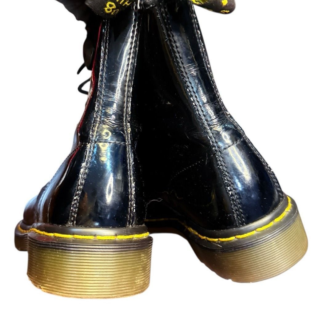 Dr. Martens DR. MARTENS Boots 1460 Black Patent High Shine Combat Moto L Size US 8 / IT 38 - 3 Thumbnail