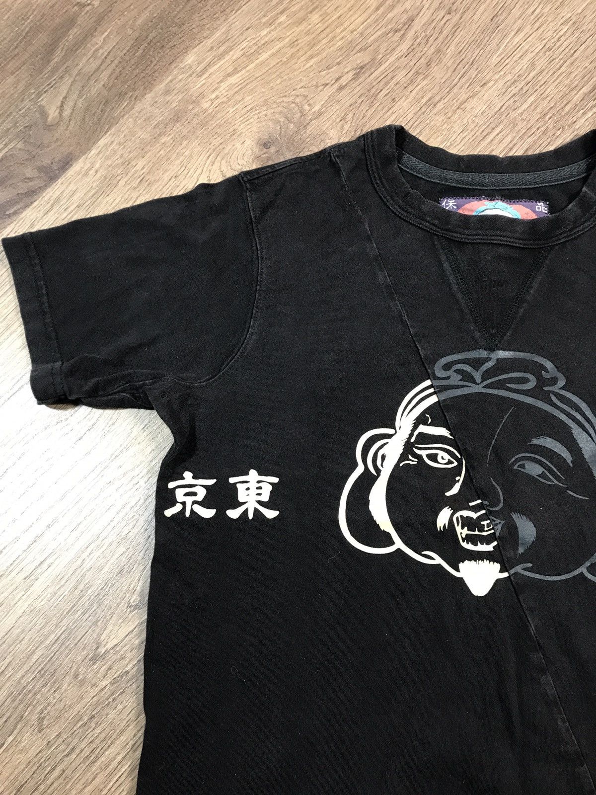 Evisu × Vintage Vintage Evisu T Shirt Black Graphic Print Size M / US 6-8 / IT 42-44 - 3 Thumbnail