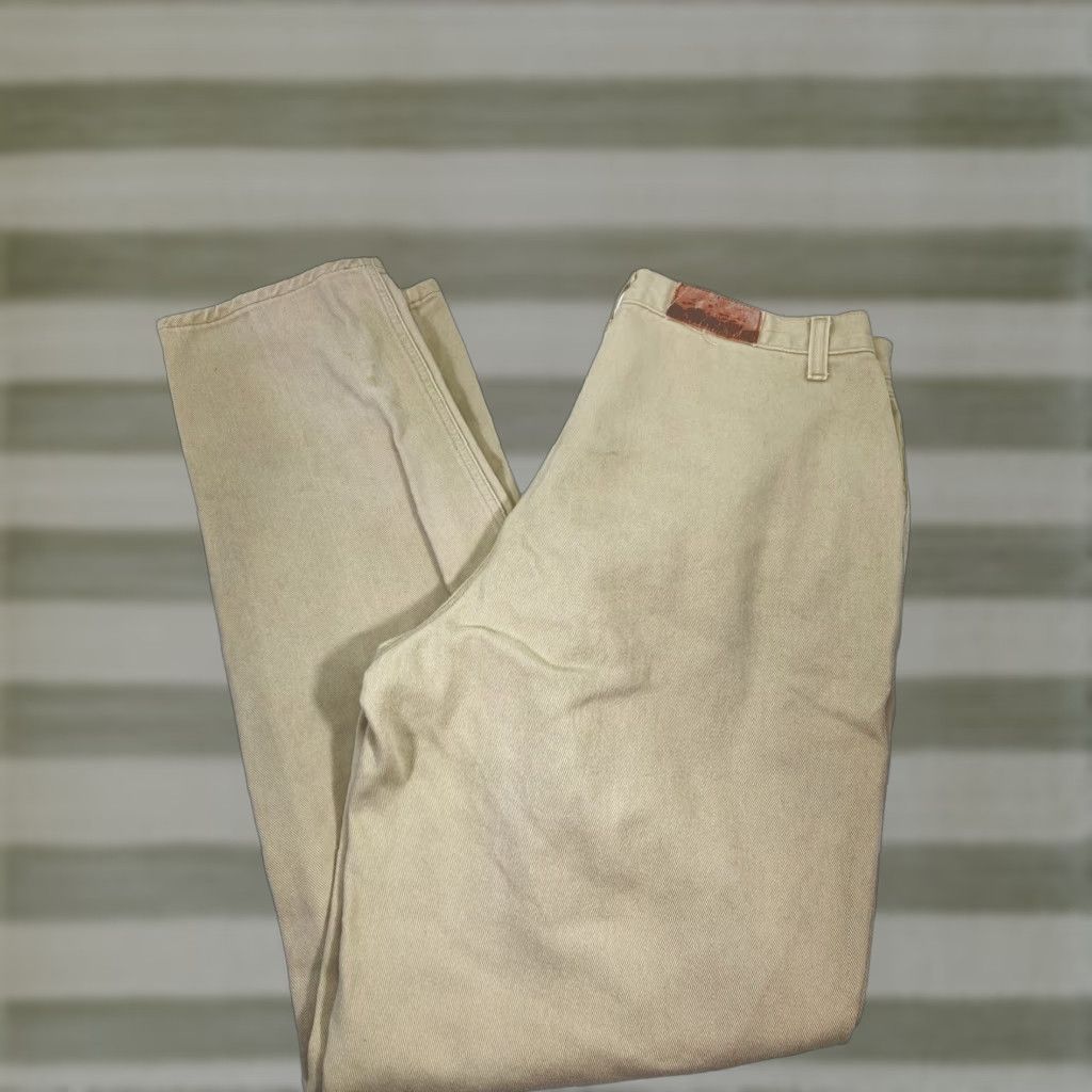 Vintage Rockies Jeans Women Size 17/18 34X36 Beige Bareback Tapered Leg Cotton Vintage Jeans Size 38" / US 16 / IT 52 - 1 Thumbnail