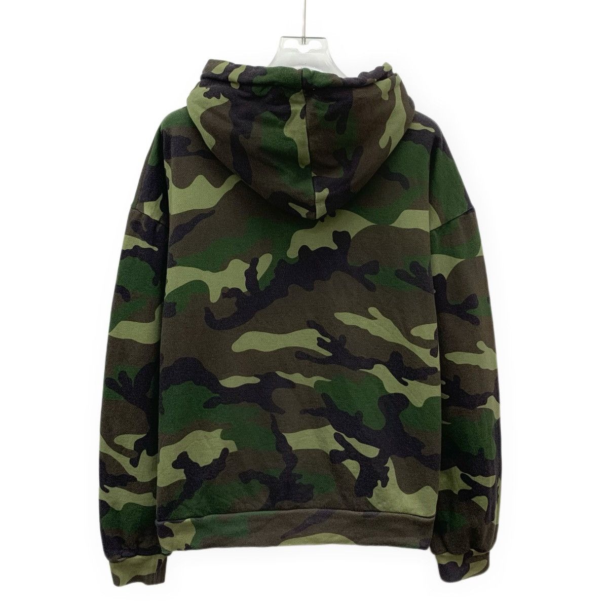Celine Celine Camouflage Logo Hooded Drawstring Sweatshirt K26WX Size S / US 4 / IT 40 - 2 Thumbnail