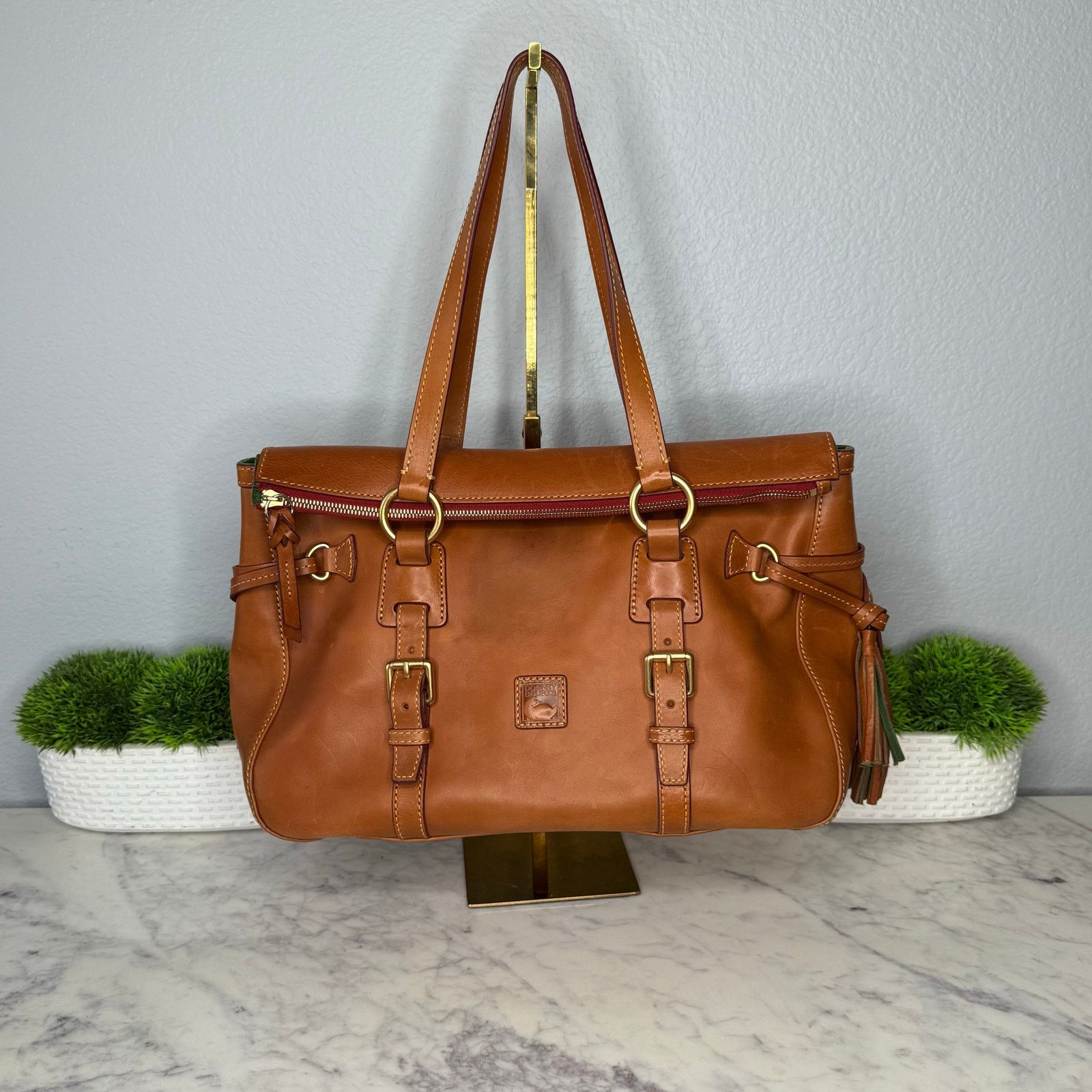 Dooney & Bourke Dooney and Bourke Florentine Double Strap Tassel Satchel Size ONE SIZE - 1 Thumbnail