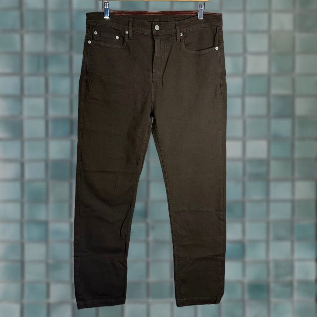 Vintage American Giant Pants Brown 34W 32L Chino Canvas 5-Pocket Straight Leg Mens Regular Made USA Size US 34 / EU 50 - 1 Thumbnail