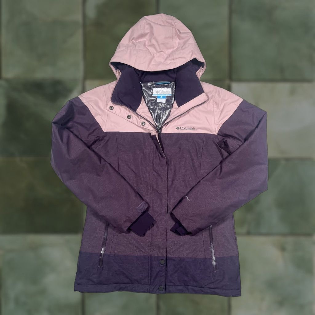 Pinko Columbia Jacket Womens Small Purple Pink Omni-Tech Omni-Heat Hooded Parka Ski Shirt Size S / US 4 / IT 40 - 1 Thumbnail