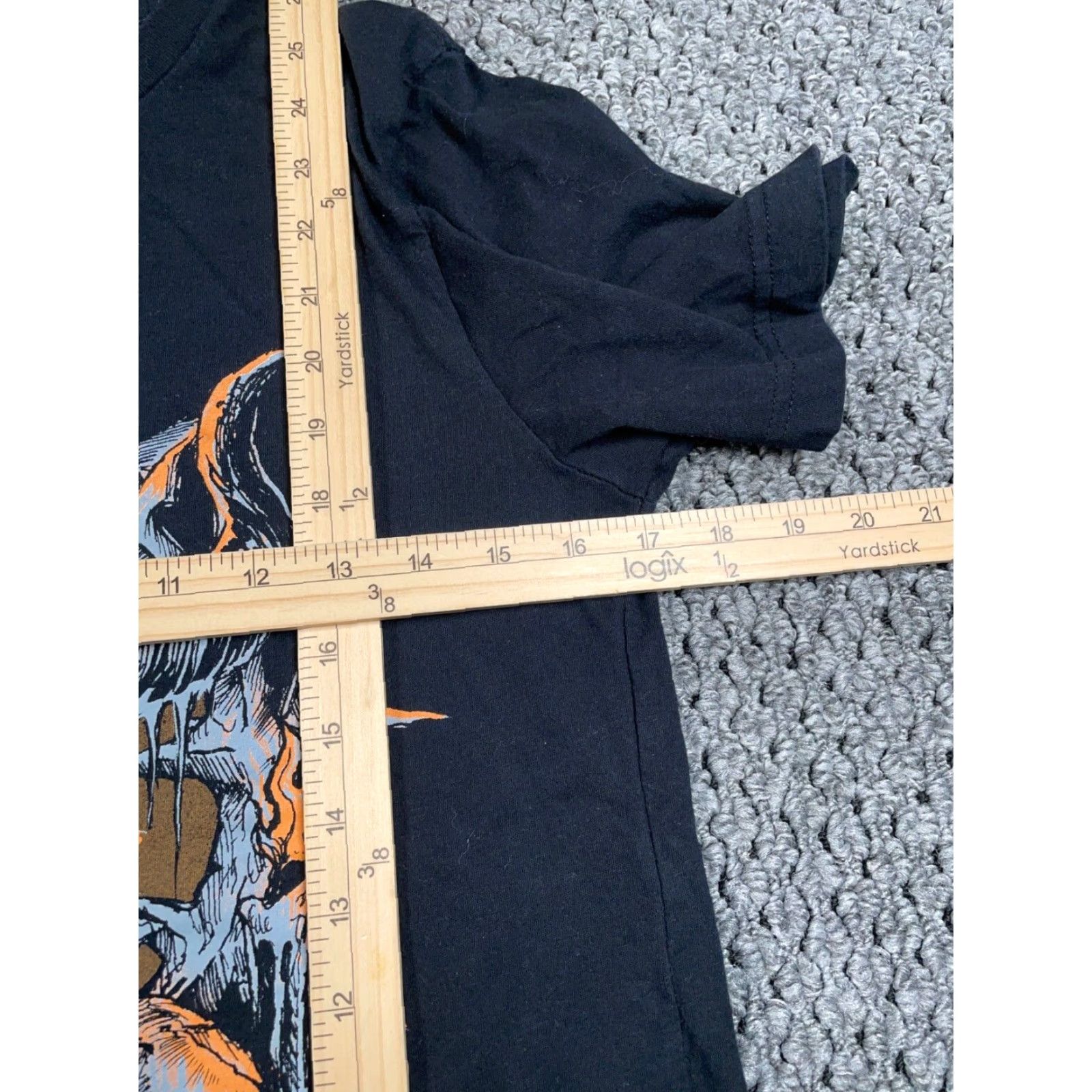 Vintage Super Diabolical T-Shirt Women's Medium Black Pentagram Goth Print Skull Graphic Size M / US 6-8 / IT 42-44 - 5 Thumbnail