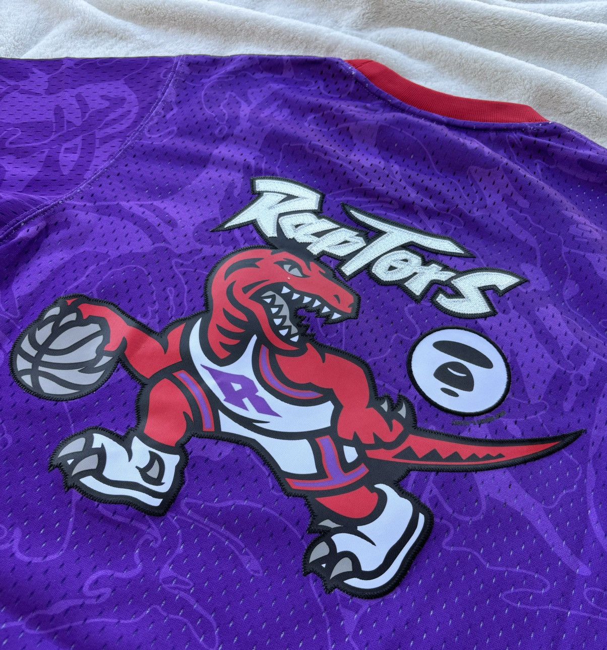 Bape × NBA Bape x Raptors NBA Purple Camo Jersey Size US S / EU 44-46 / 1 - 5 Thumbnail