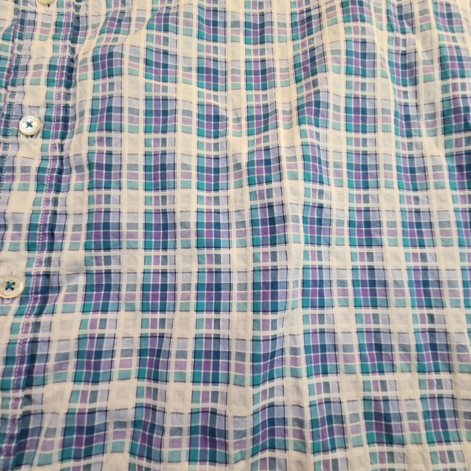 Other BUGATCHI Long Sleeved Plaid Button Up Shirt Men's XL Blue Size US XL / EU 56 / 4 - 2 Thumbnail