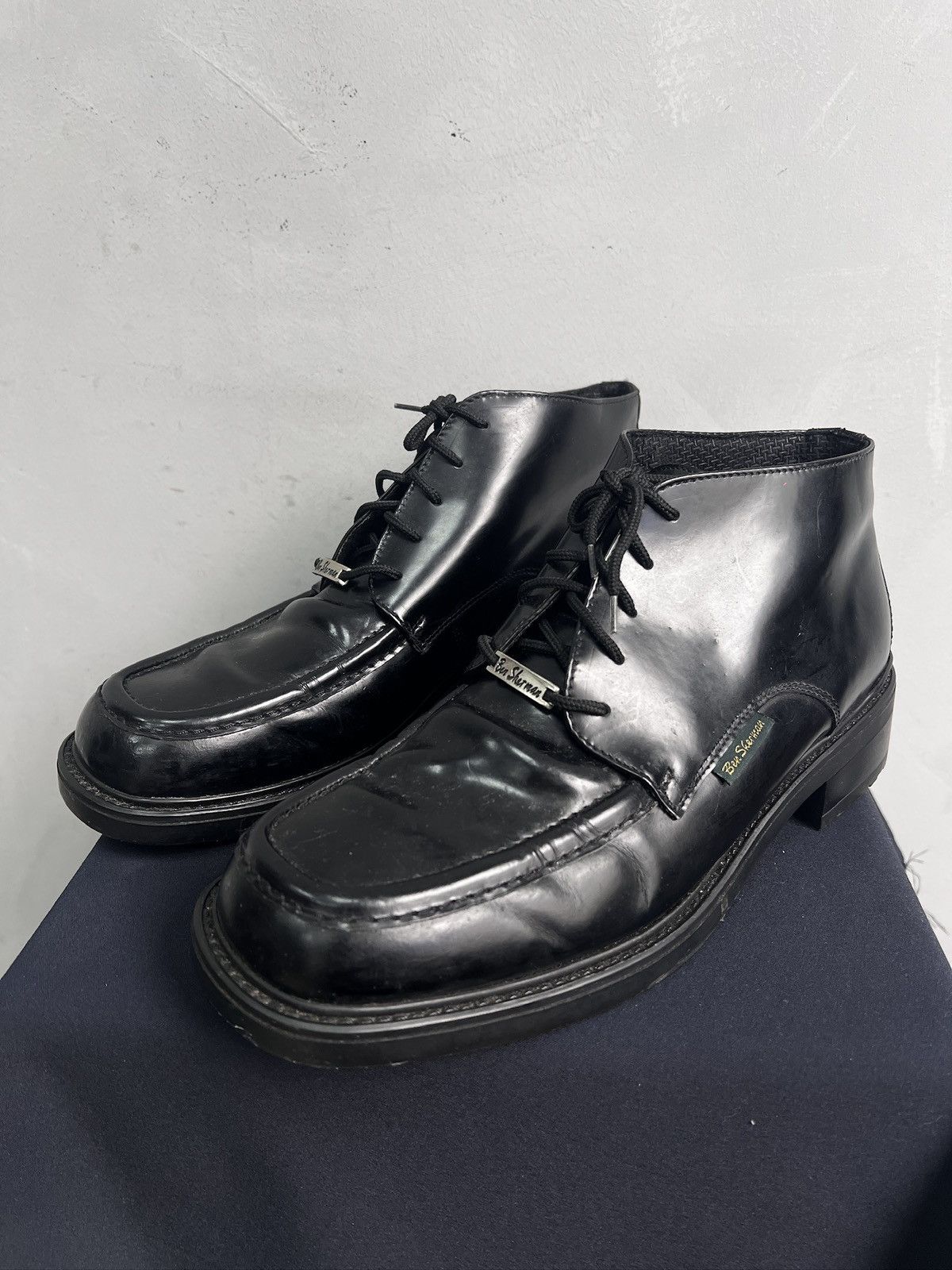 Hysteric Glamour Black Leather Derby Shoes Classic Dirk bikkembergs style y2k Size US 9 / EU 42 - 5 Thumbnail