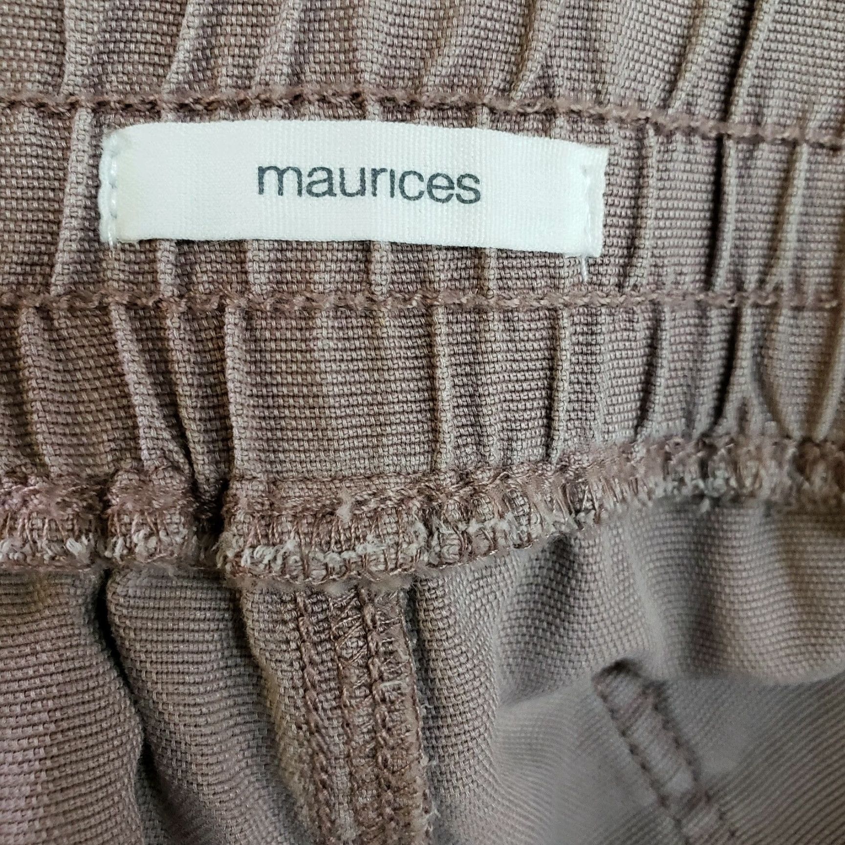 Vintage Maurices Womens Pants Pull On 10 Cotton Blend Pink 29 Inseam Casual Regular Size 10 Womens Maurices Pants Xx? Size 32" / US 10 / IT 46 - 6 Thumbnail