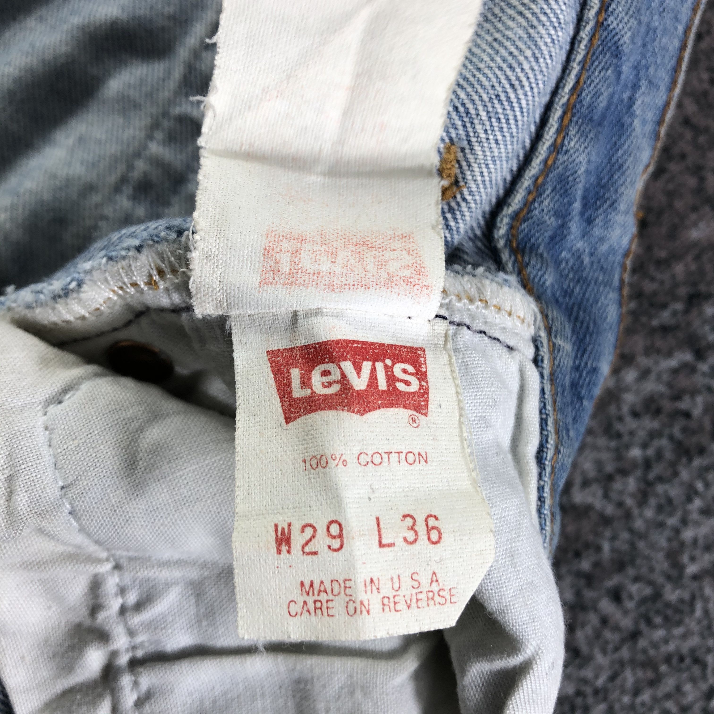 Levi's Vintage 90s Levis 501 Jeans Rusty Wash Denim KJ2311 Size US 27 - 11 Thumbnail