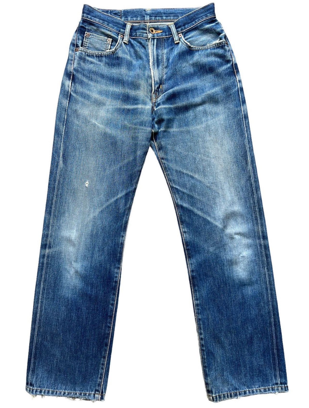 Edwin Vintage Edwin 505xx Selvedge Distressed Denim Jeans 30x30 Size US 30 / EU 46 - 2 Thumbnail