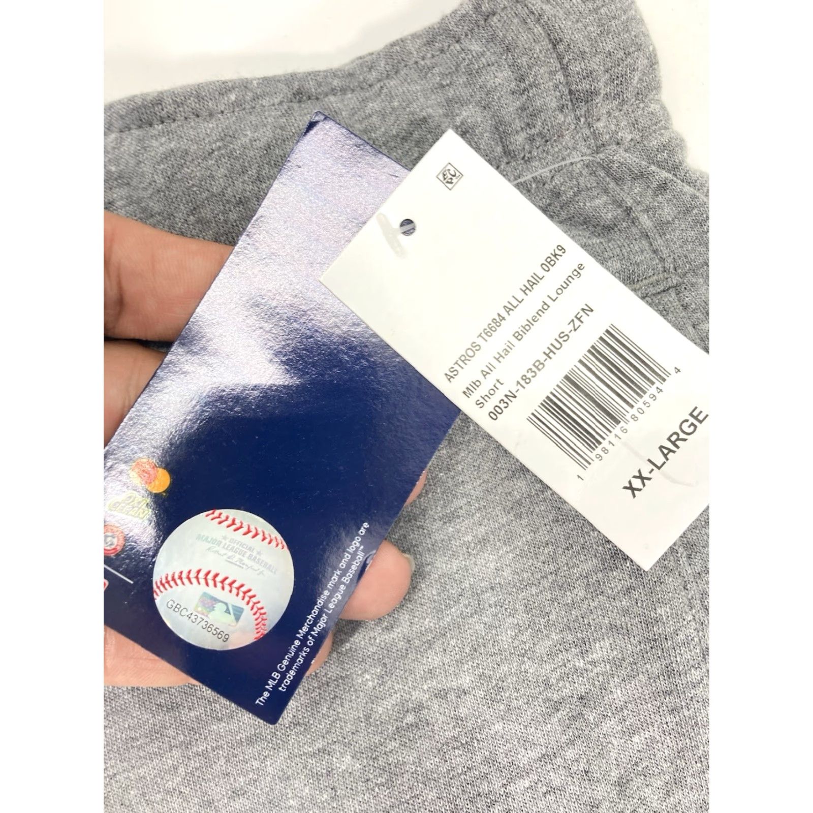 Vintage Houston Astros Majestic Shorts Men 2XL 40X11 Gray Cotton Drawstring NWT Regular Mens Size US 39 - 6 Thumbnail