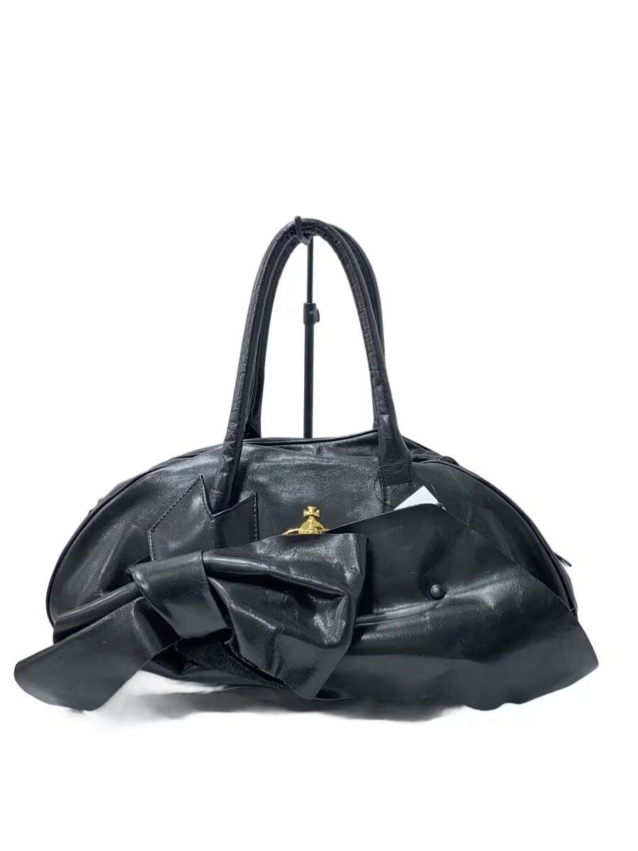 Vivienne Westwood Frill Ribbon Orb Leather Hand Bag Size ONE SIZE - 1 Thumbnail