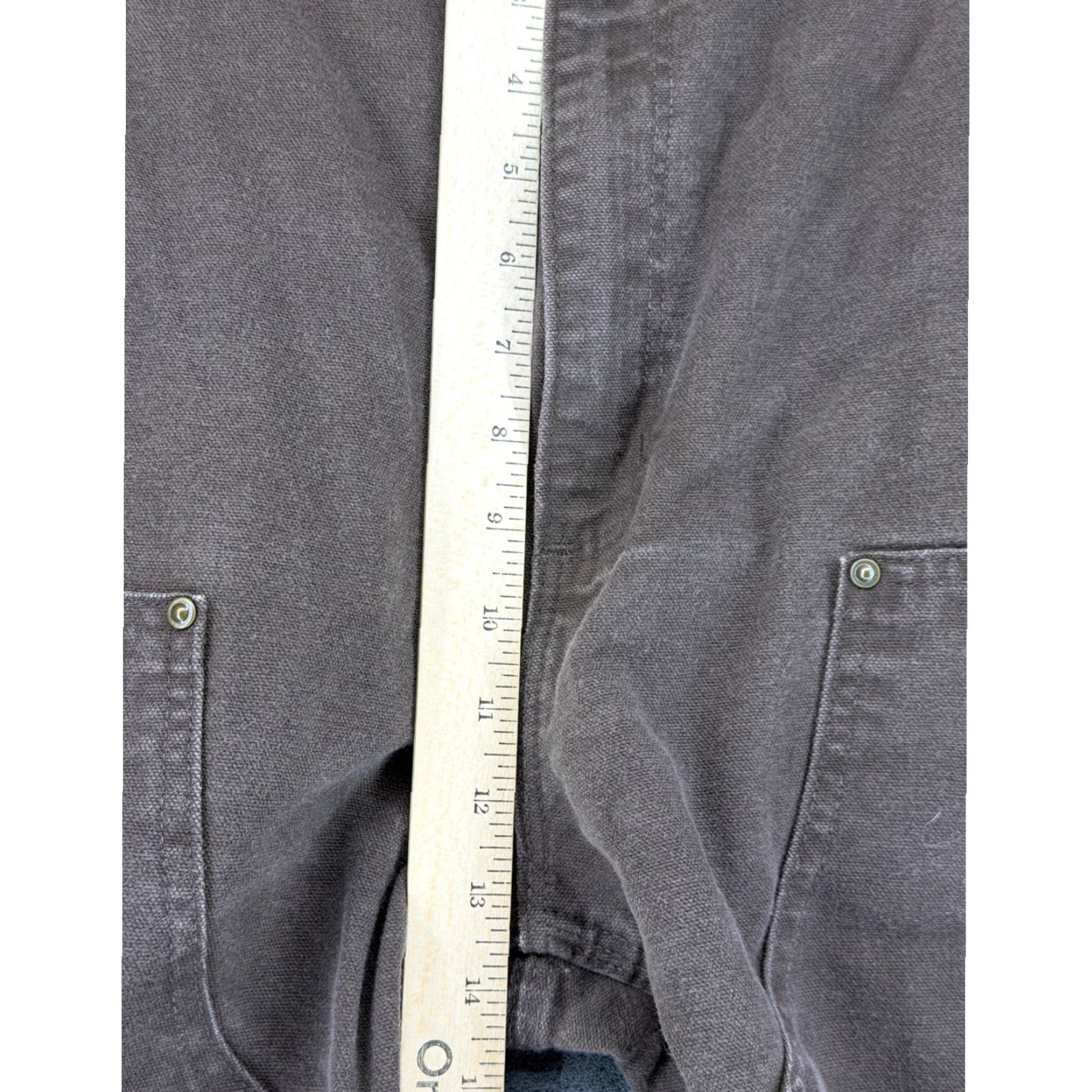 Carhartt VINTAGE? No — Carhartt B136 DKB Double Front Work Pants Dark Brown Dungaree Fit Mens 40x32 Size US 40 / EU 56 - 6 Thumbnail