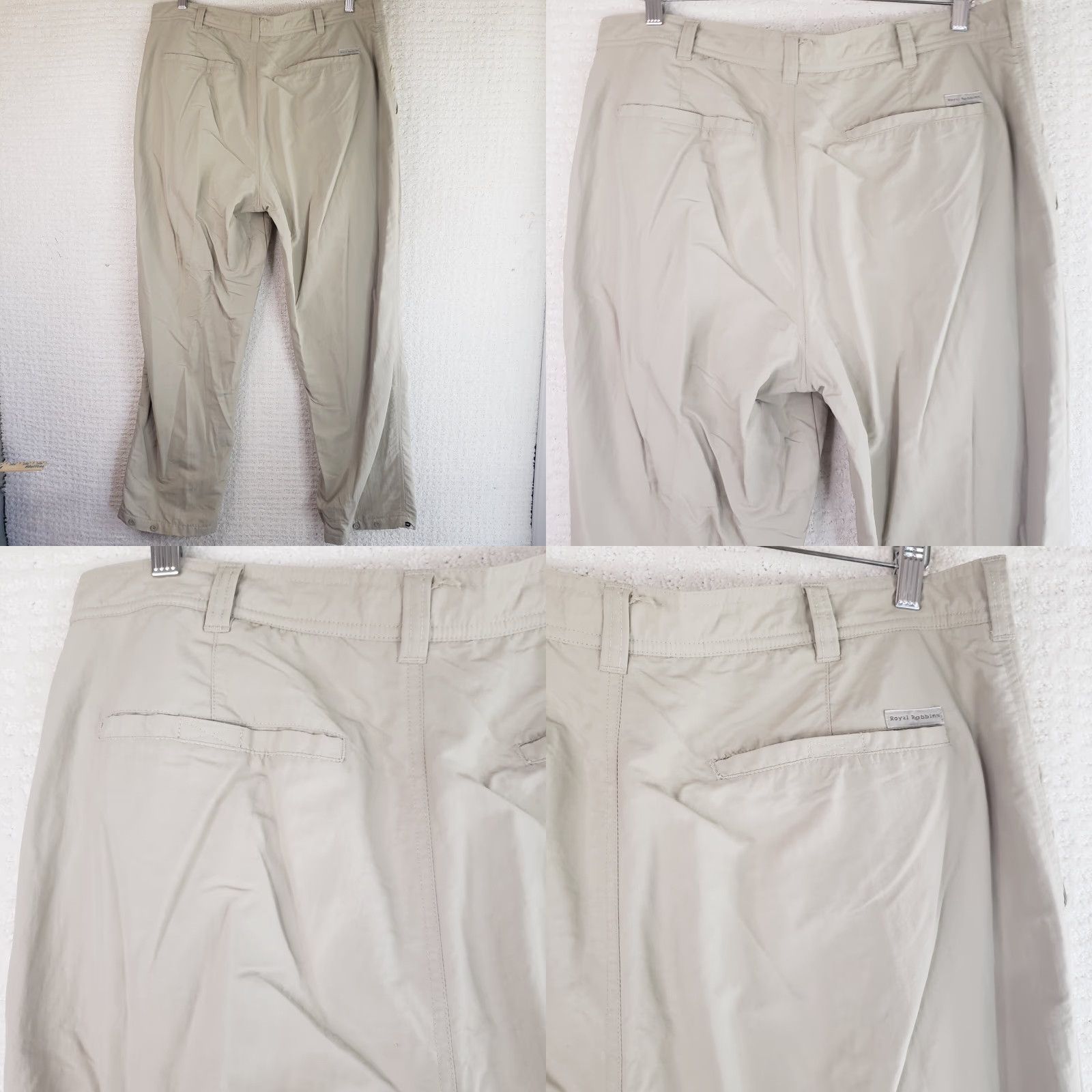 Royal Robbins VINTAGE Royal Robbins Lined Hiking Pants Men 38x31 Beige Nylon Lightweight Cargo Utility Pants Mens Beige 38x31 Casual Outdoor Size US 38 / EU 54 - 8 Thumbnail