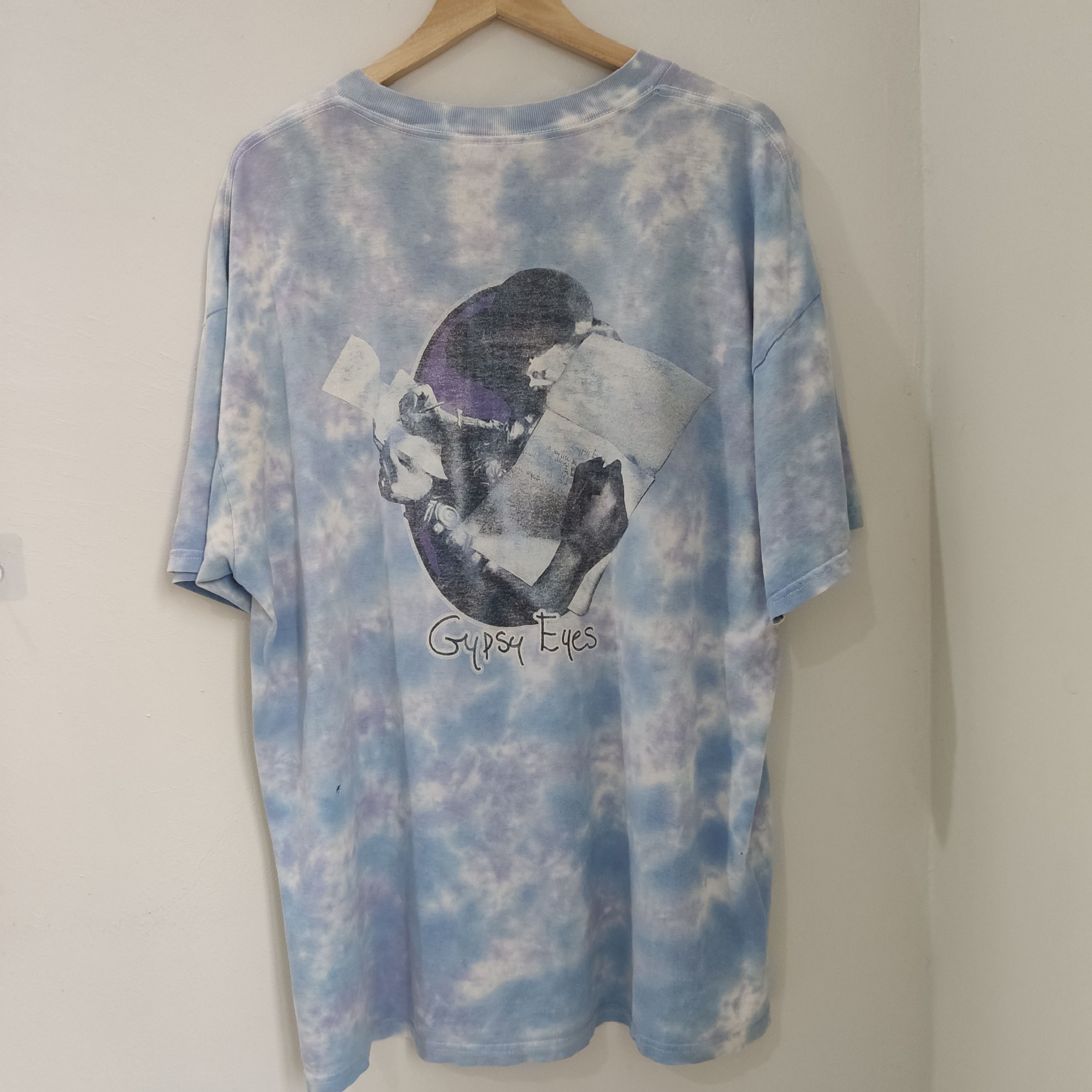Band Tees × Jimi Hendrix × Vintage Vintage 90's Tie Dye Jimi Hendrix Tee Size US XL / EU 56 / 4 - 6 Thumbnail